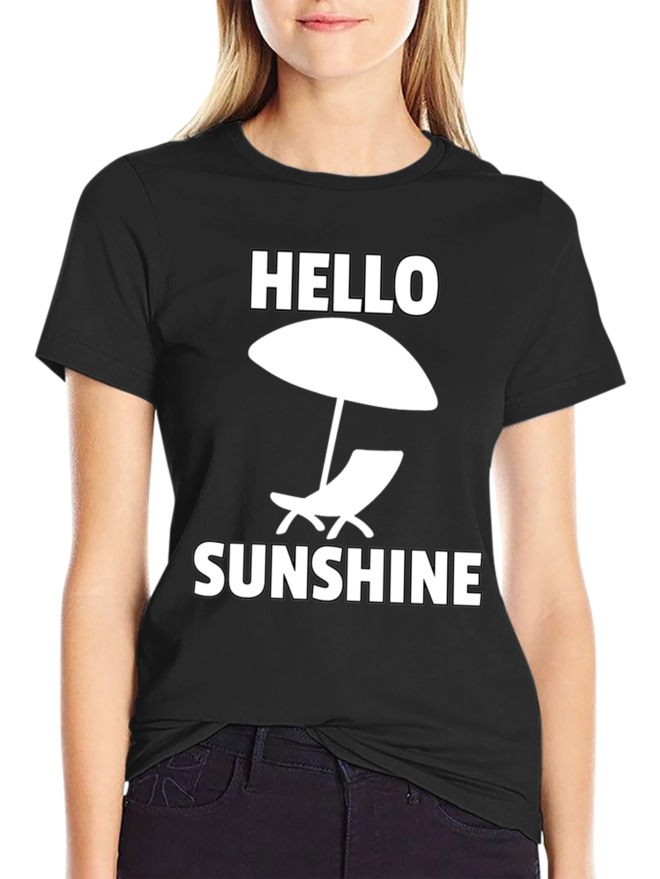 Hello Sunshine Graphic Tee - Beach Vibes T-Shirt