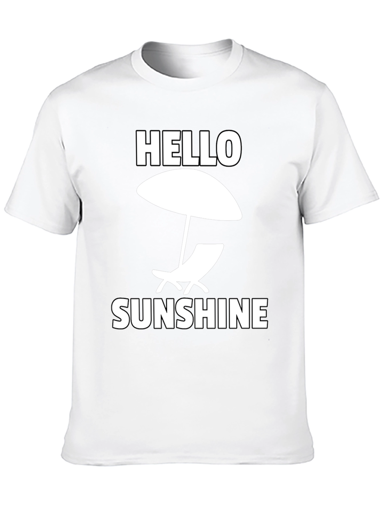 Hello Sunshine Graphic Tee - Beach Vibes T-Shirt