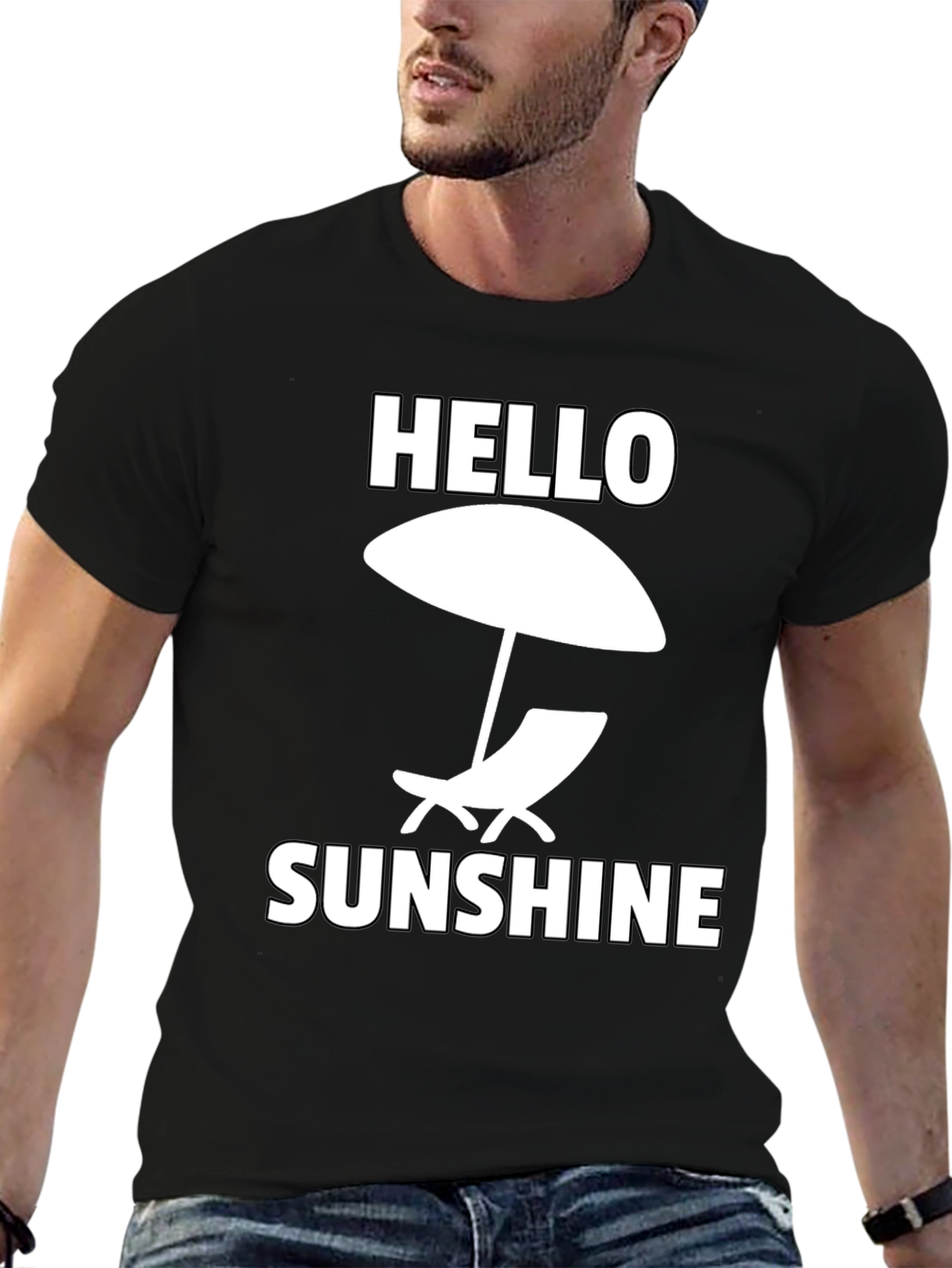 Hello Sunshine Graphic Tee - Beach Vibes T-Shirt