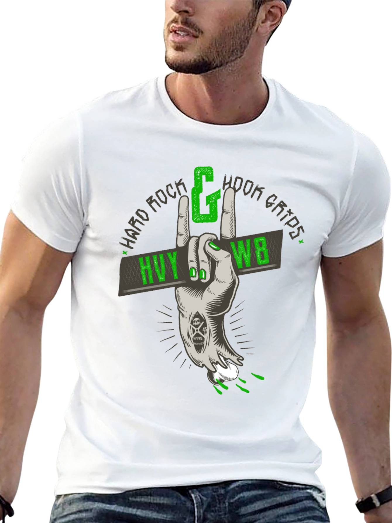 Hard Rock Hook Grips Graphic T-Shirt