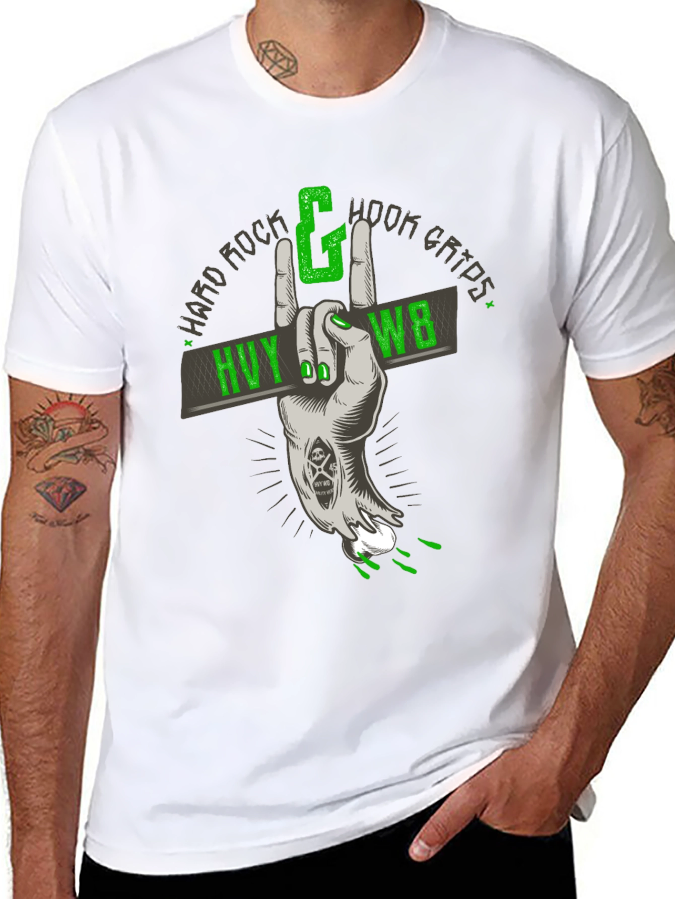 Hard Rock Hook Grips Graphic T-Shirt