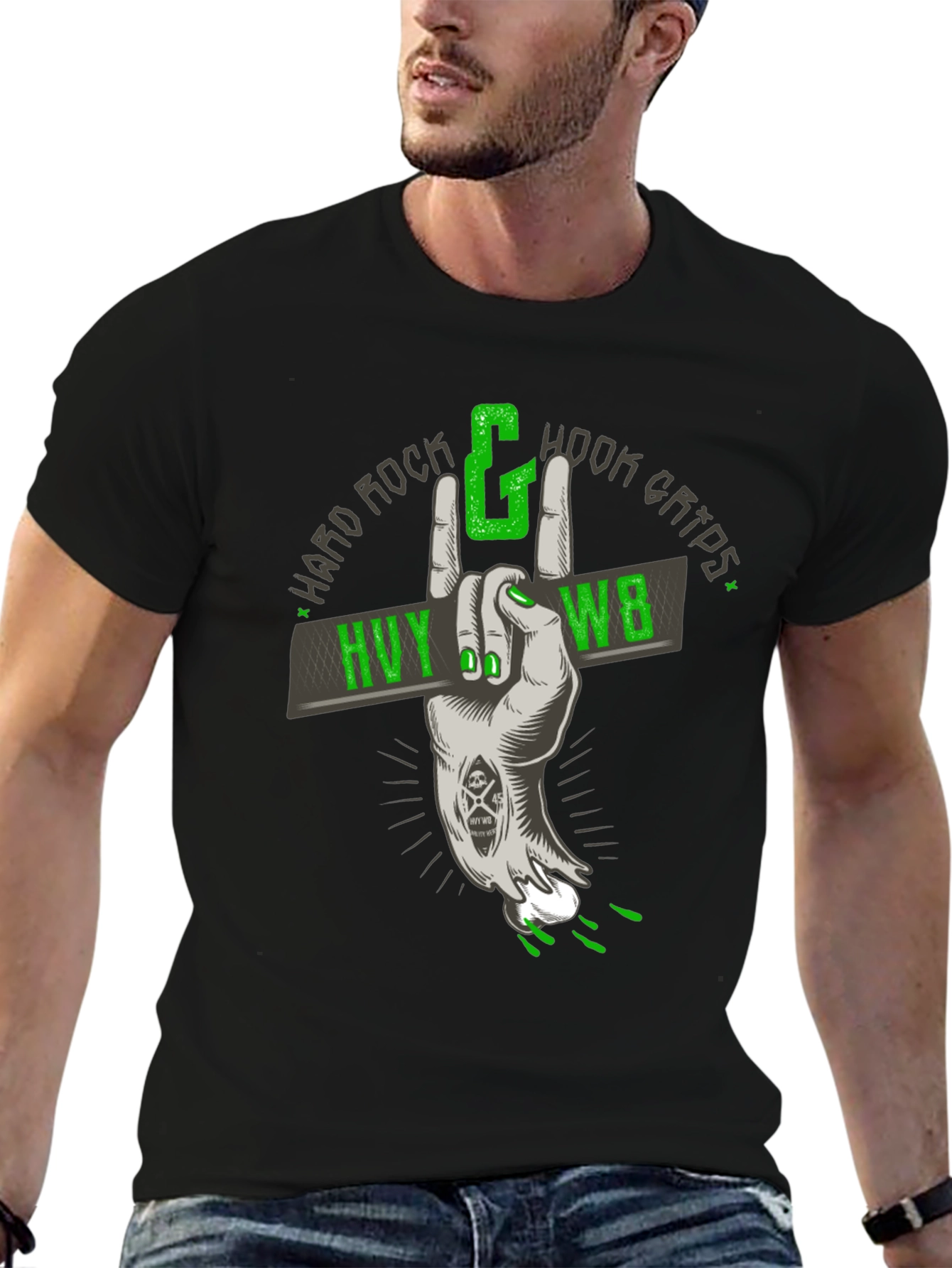 Hard Rock Hook Grips Graphic T-Shirt
