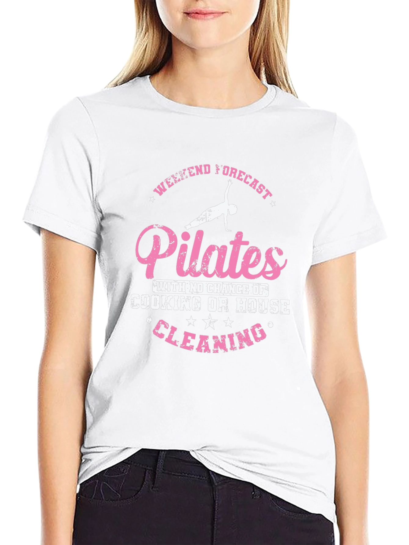Pilates Weekend Forecast T-Shirt - No Cleaning!