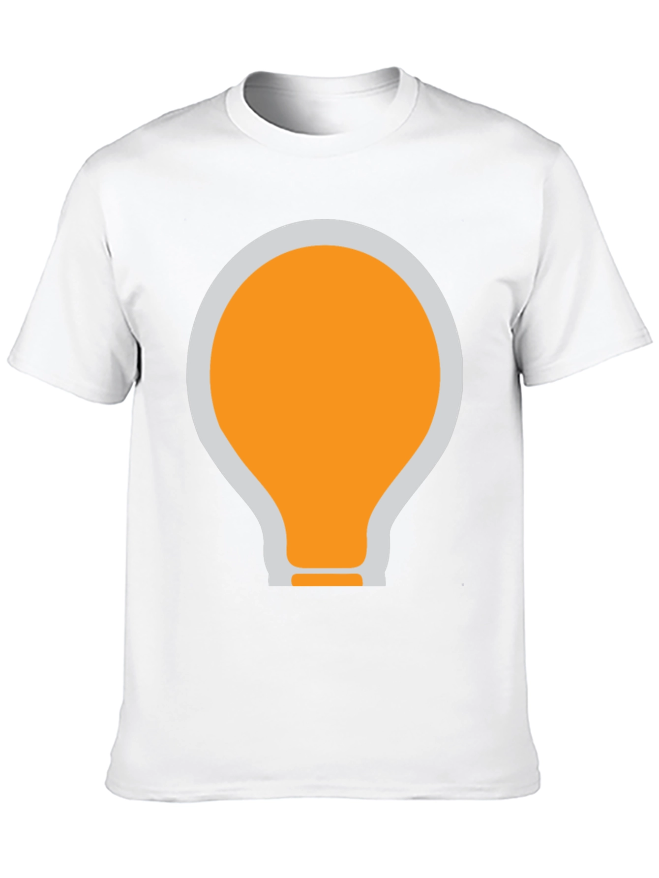 Black T-Shirt with Light Bulb Graphic