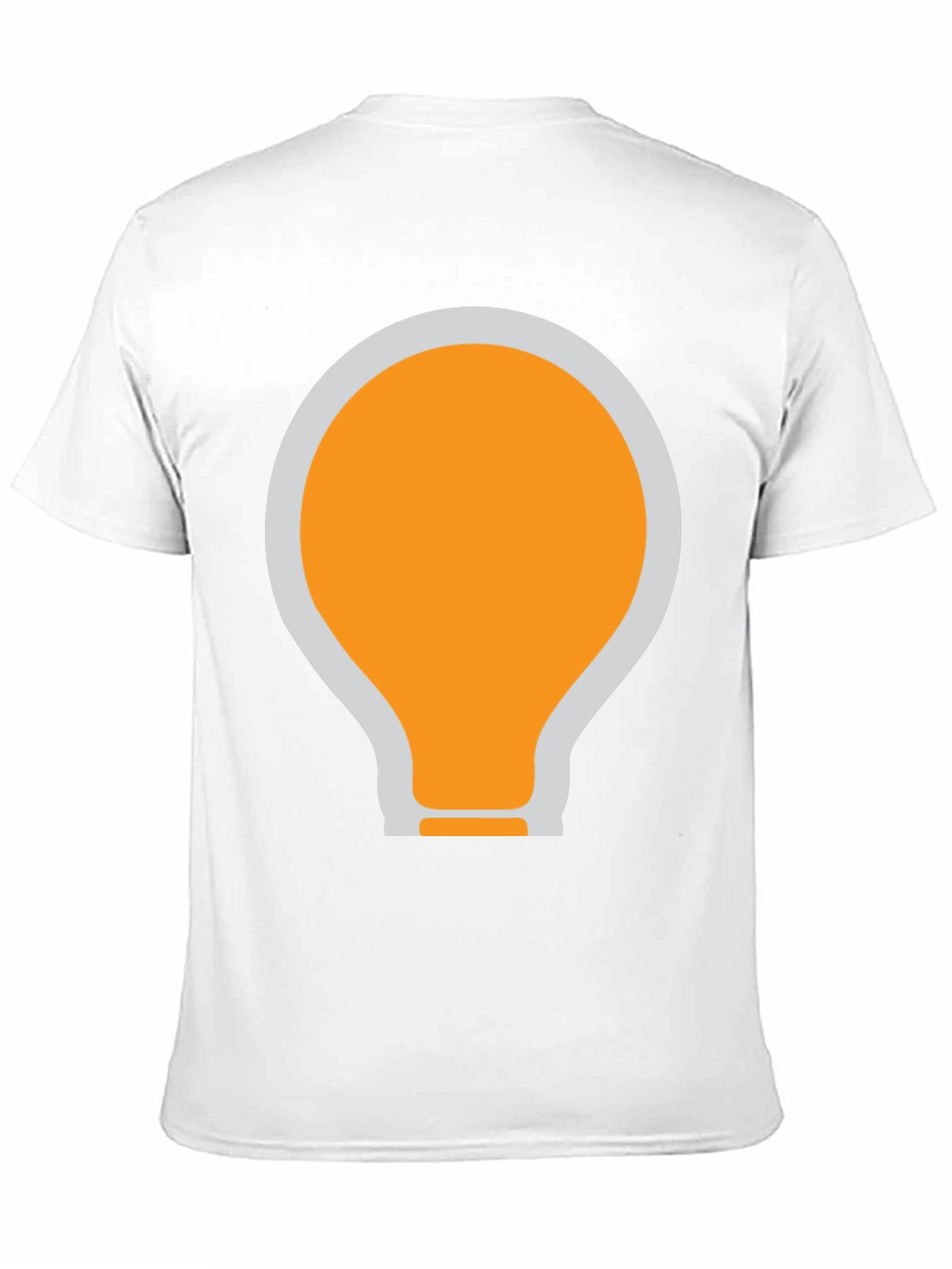 Black T-Shirt with Light Bulb Graphic