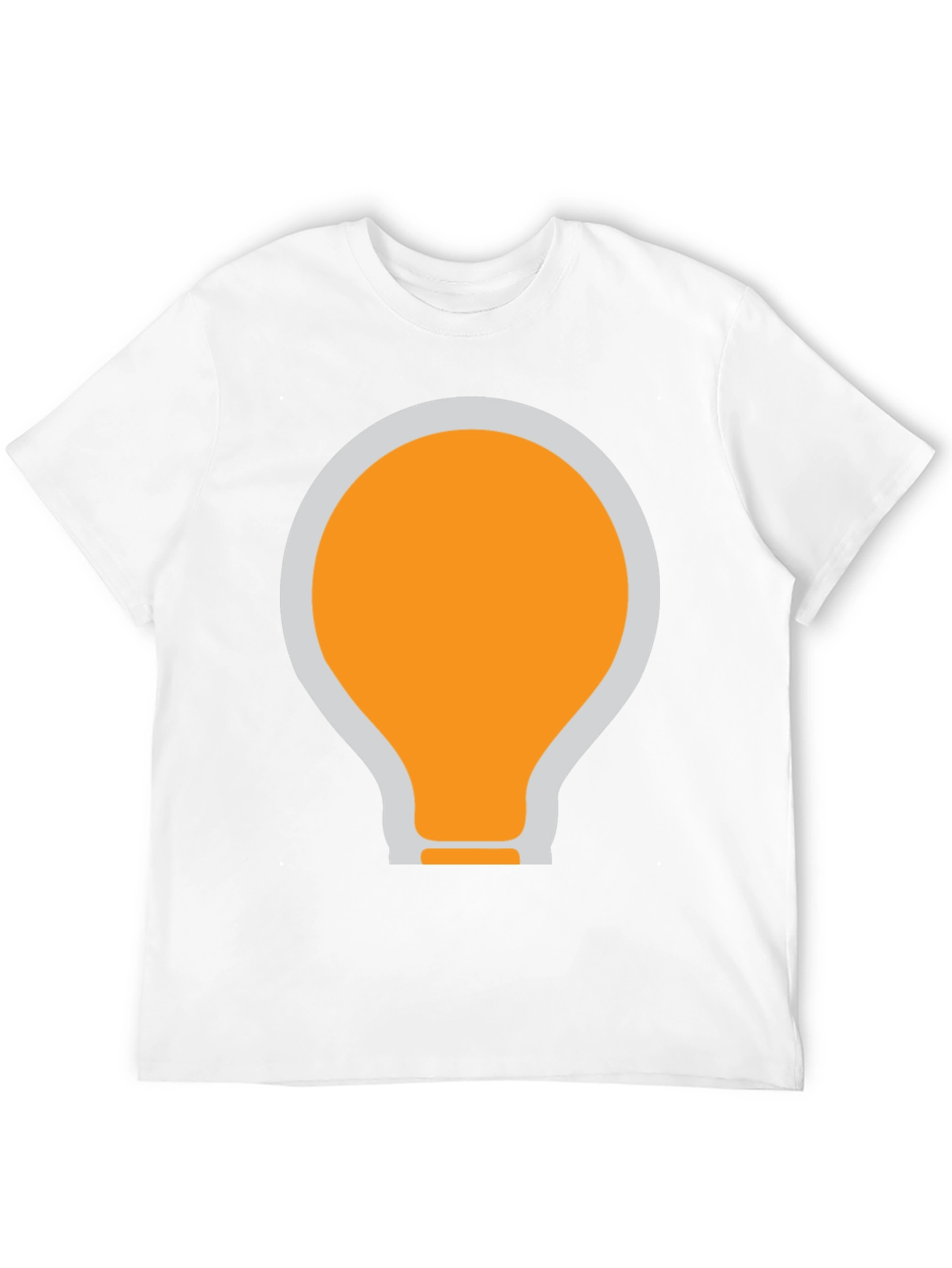 Black T-Shirt with Light Bulb Graphic