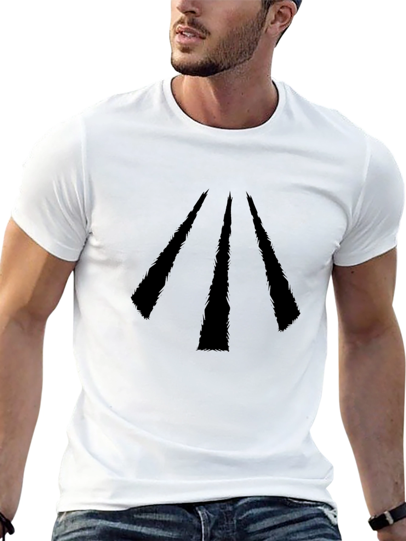 Modern Graphic T-Shirt - Geometric Arrow Design