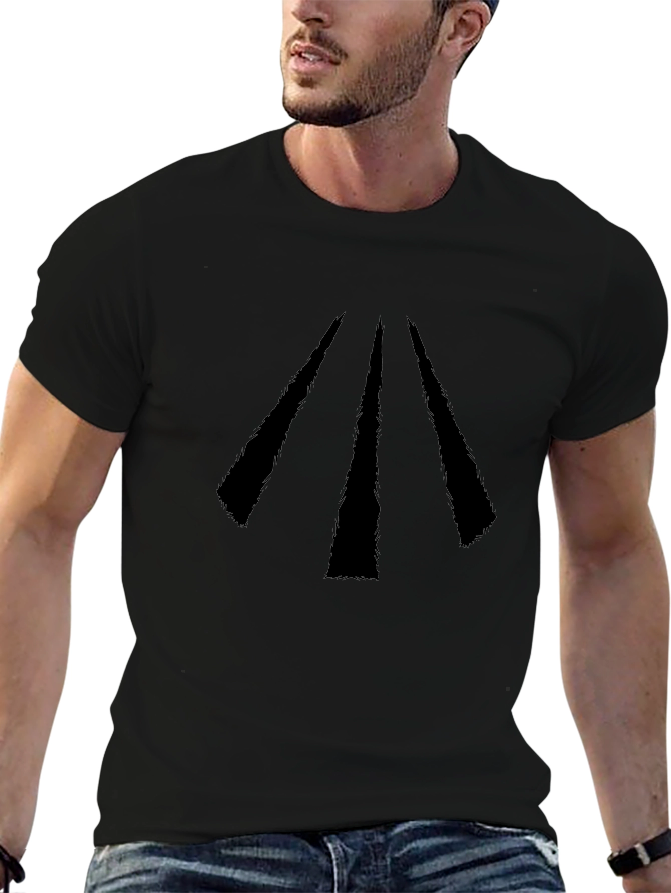 Modern Graphic T-Shirt - Geometric Arrow Design