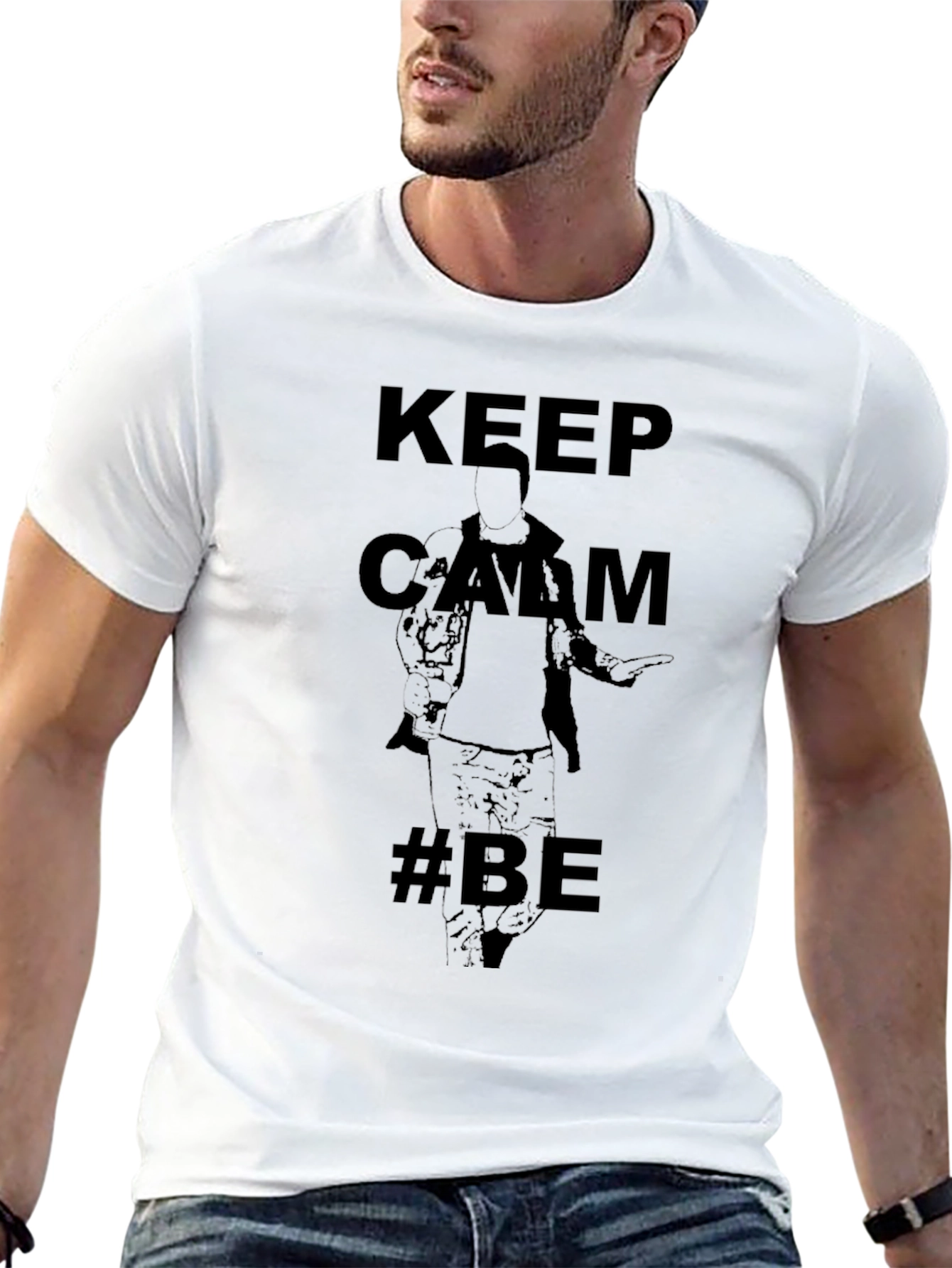 Keep Calm #BE T-Shirt - Black