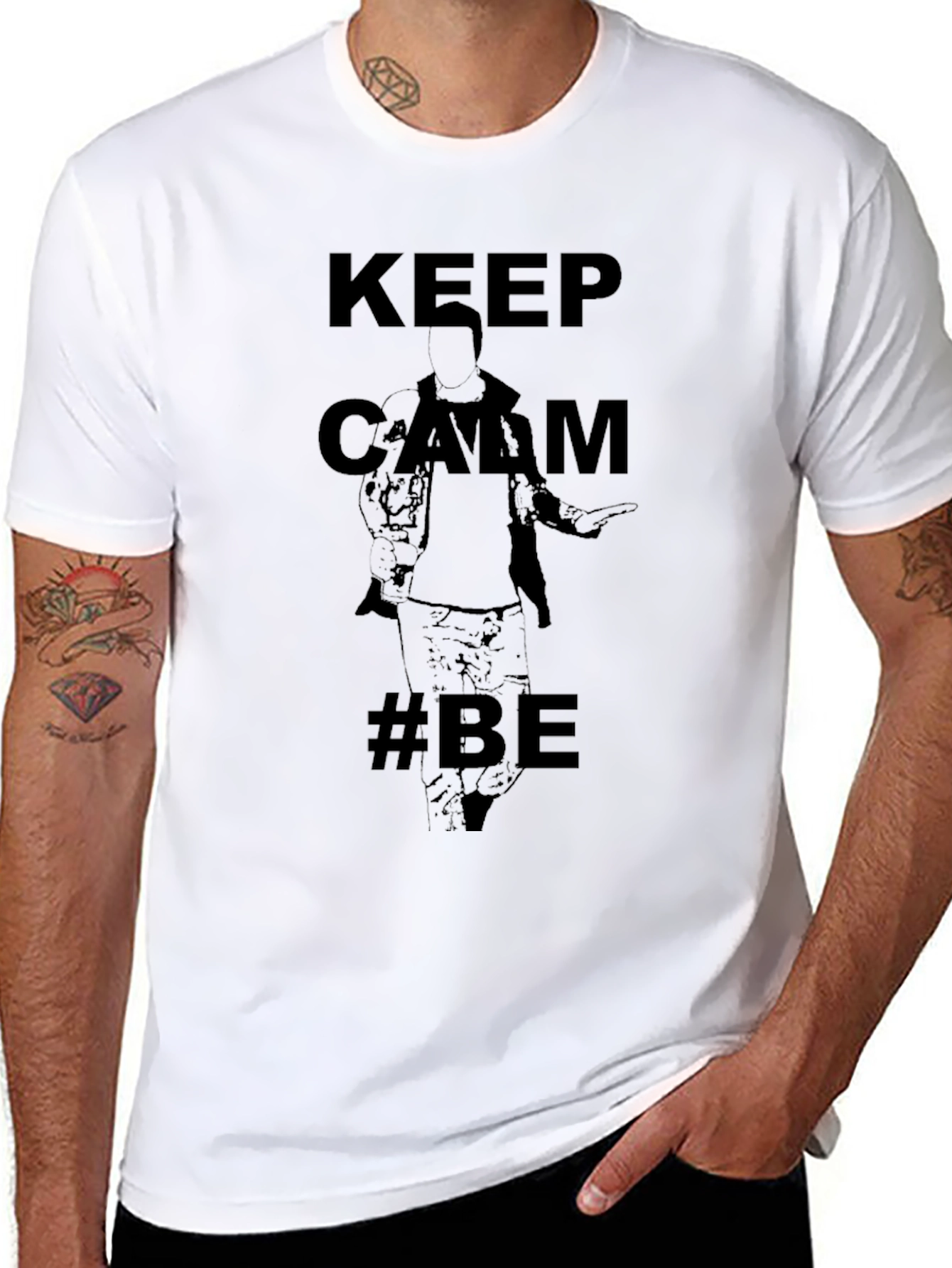 Keep Calm #BE T-Shirt - Black