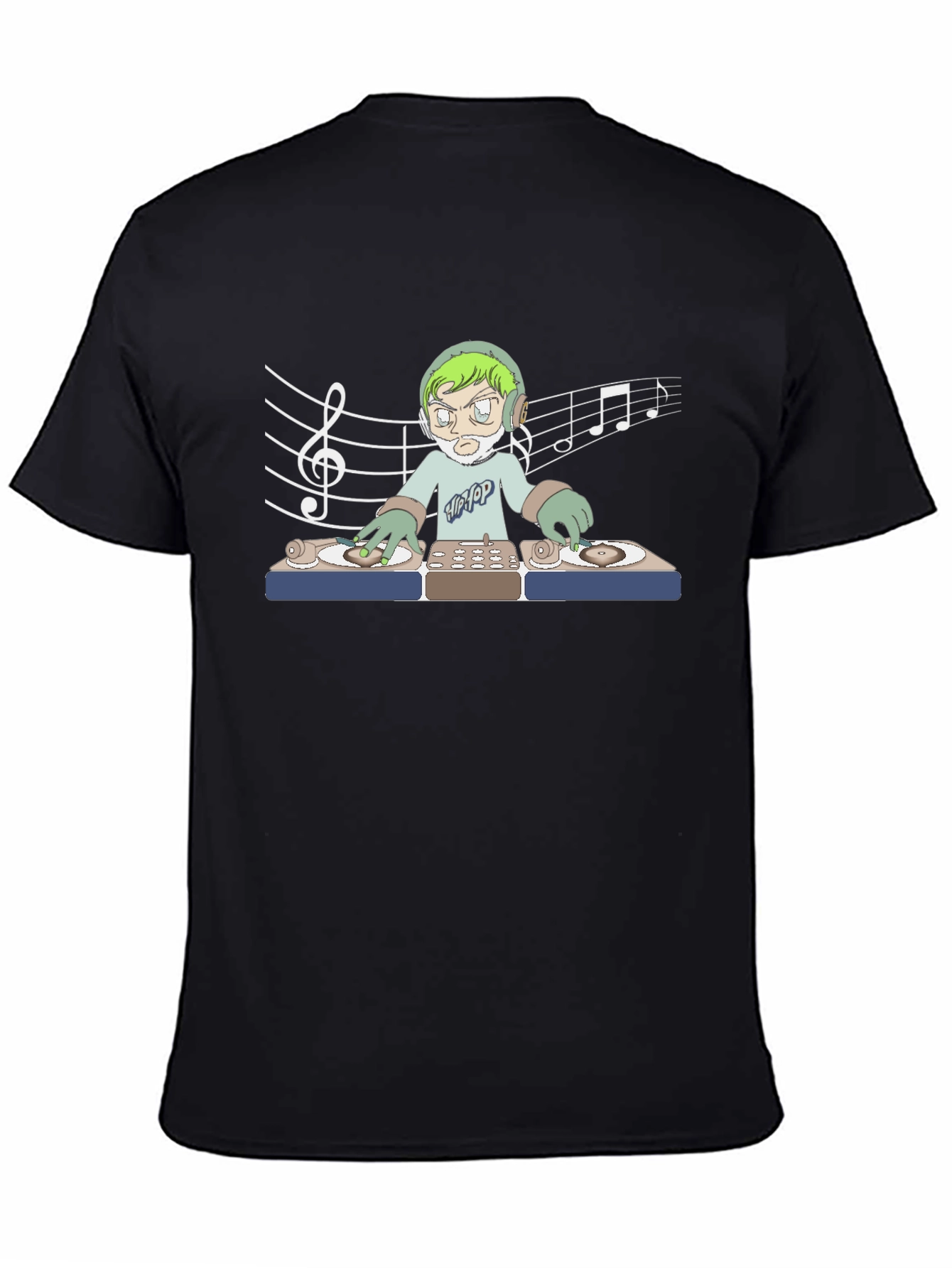 DJ Music Lover Black T-Shirt