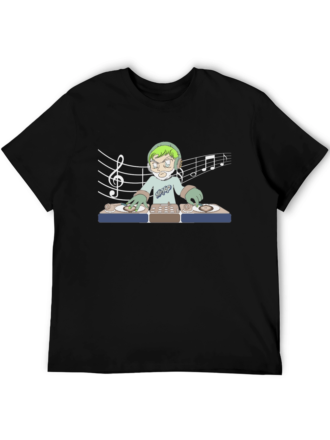 DJ Music Lover Black T-Shirt