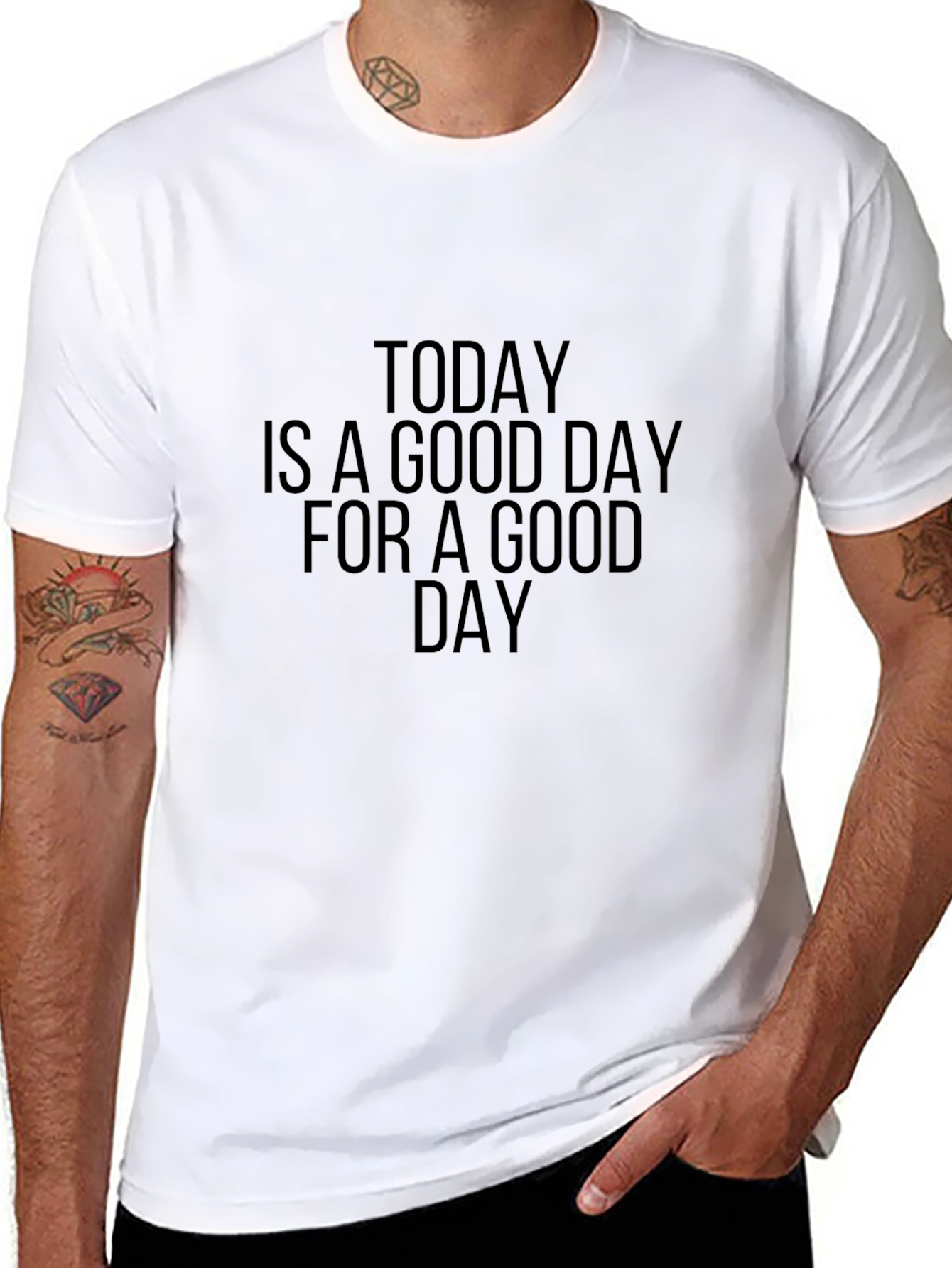 Good Day Graphic Tee - Soft Cotton Blend Shirt