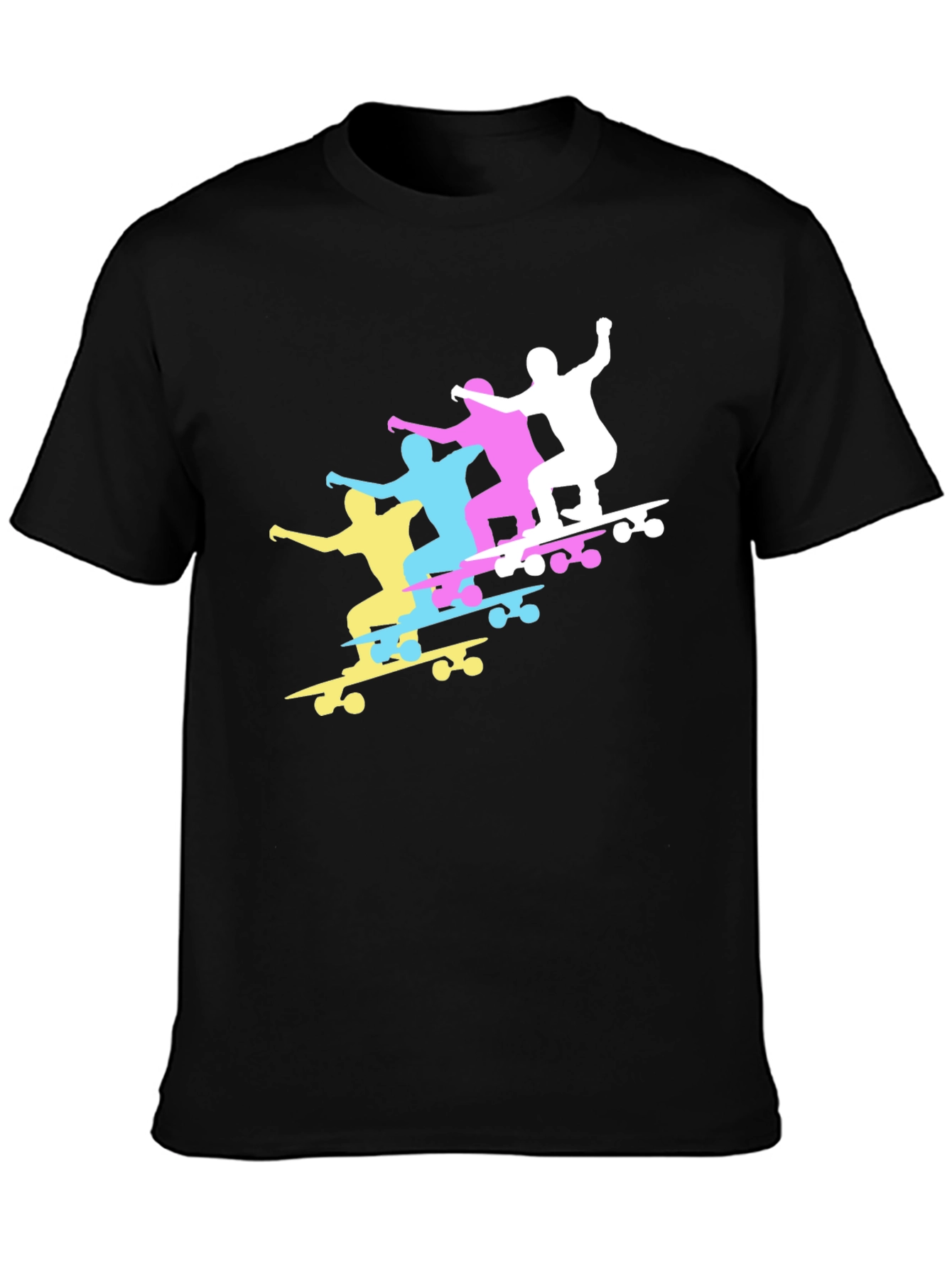 Skateboard Silhouette Graphic T-Shirt