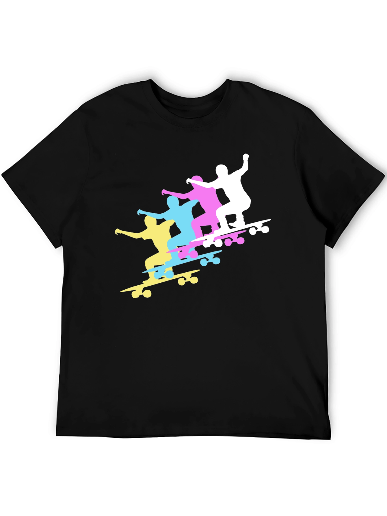 Skateboard Silhouette Graphic T-Shirt