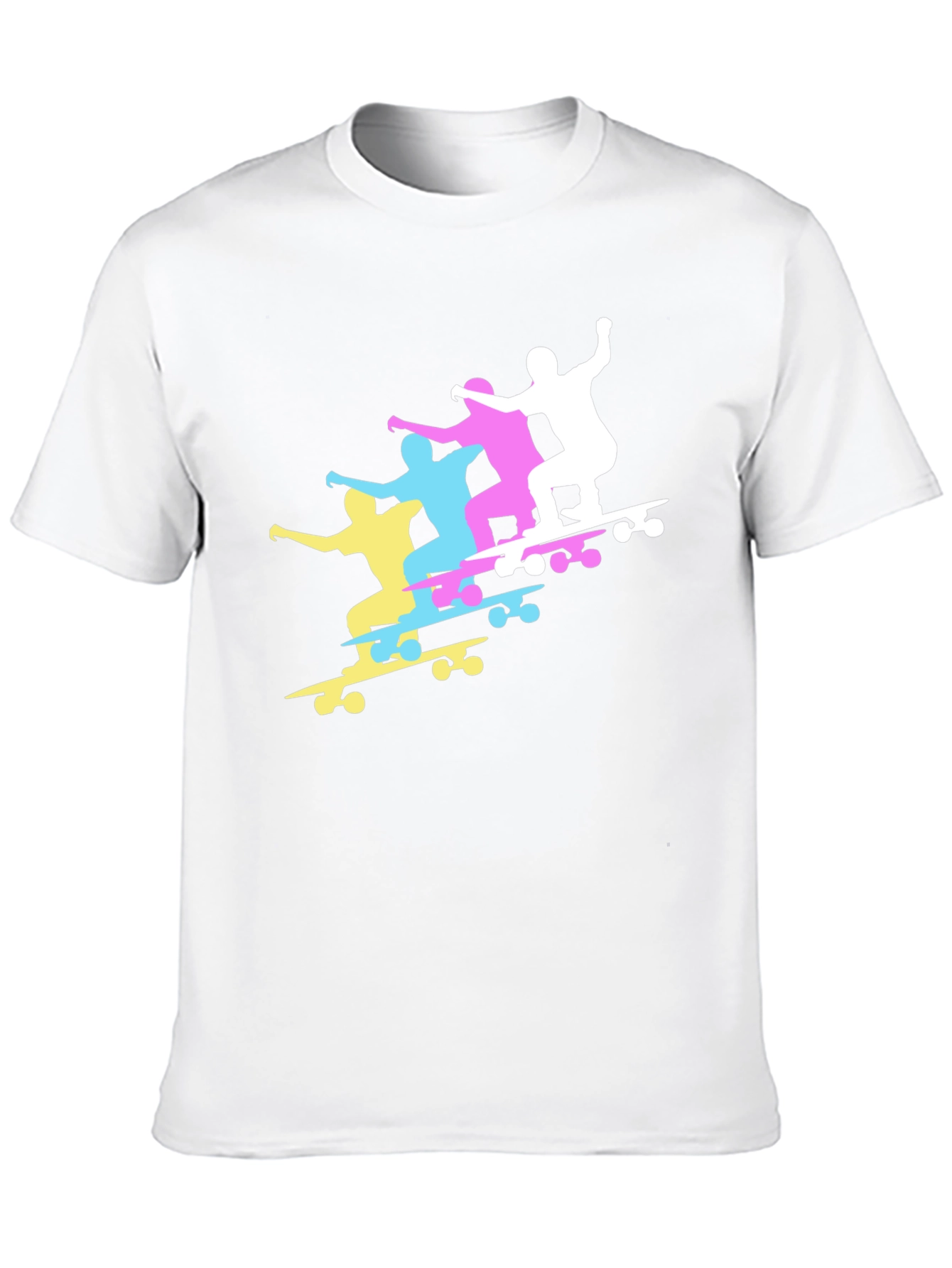 Skateboard Silhouette Graphic T-Shirt