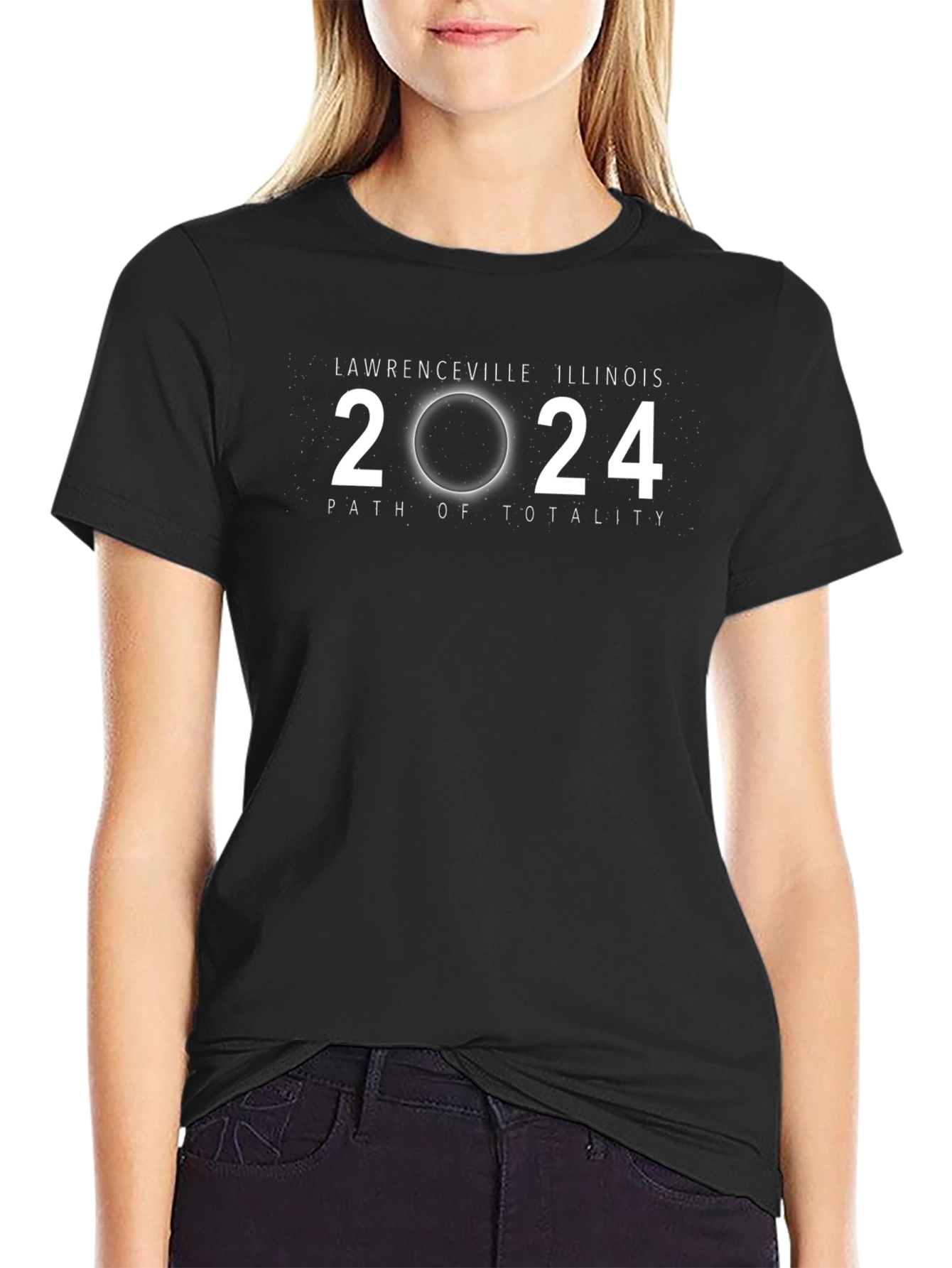 Lawrenceville Illinois 2024 Solar Eclipse T-Shirt