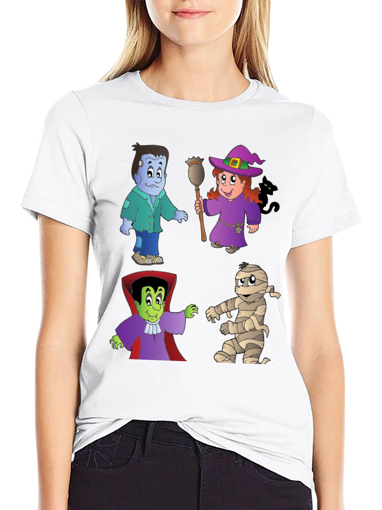 Halloween Cartoon Character T-Shirt