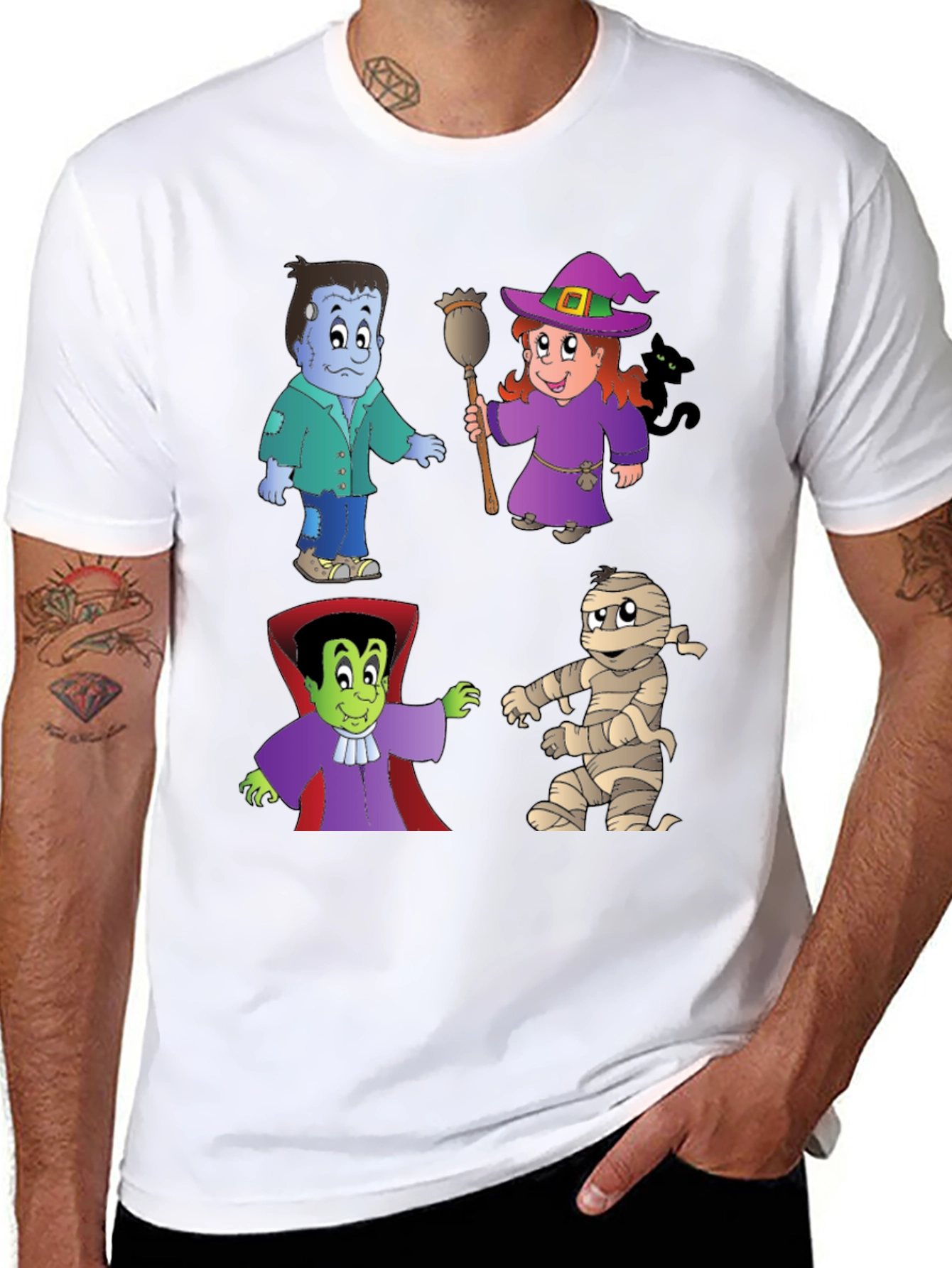 Halloween Cartoon Character T-Shirt
