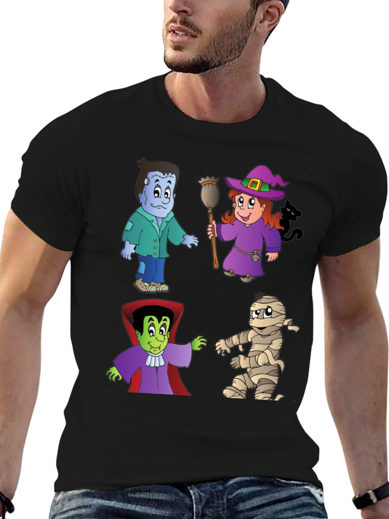 Halloween Cartoon Character T-Shirt