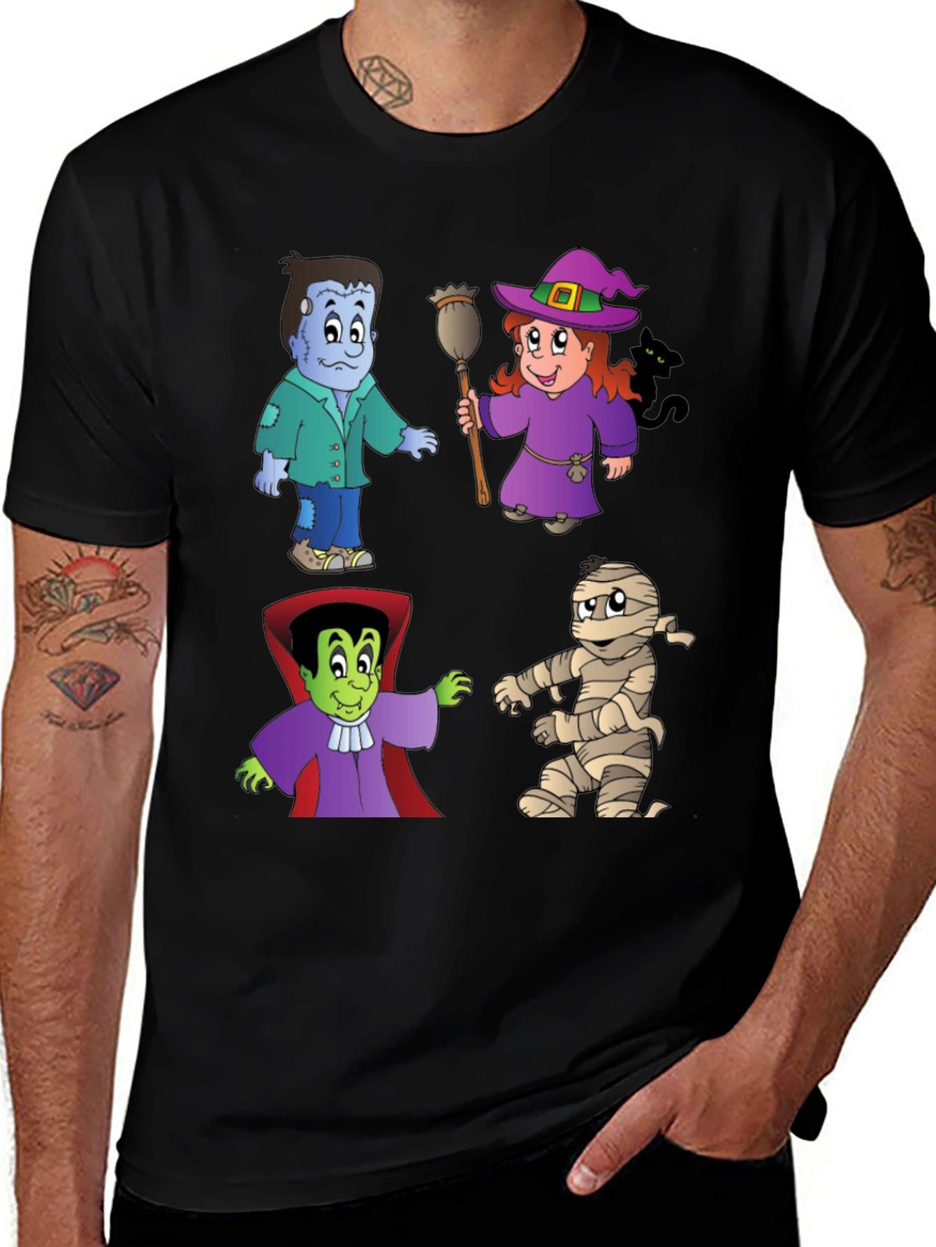 Halloween Cartoon Character T-Shirt
