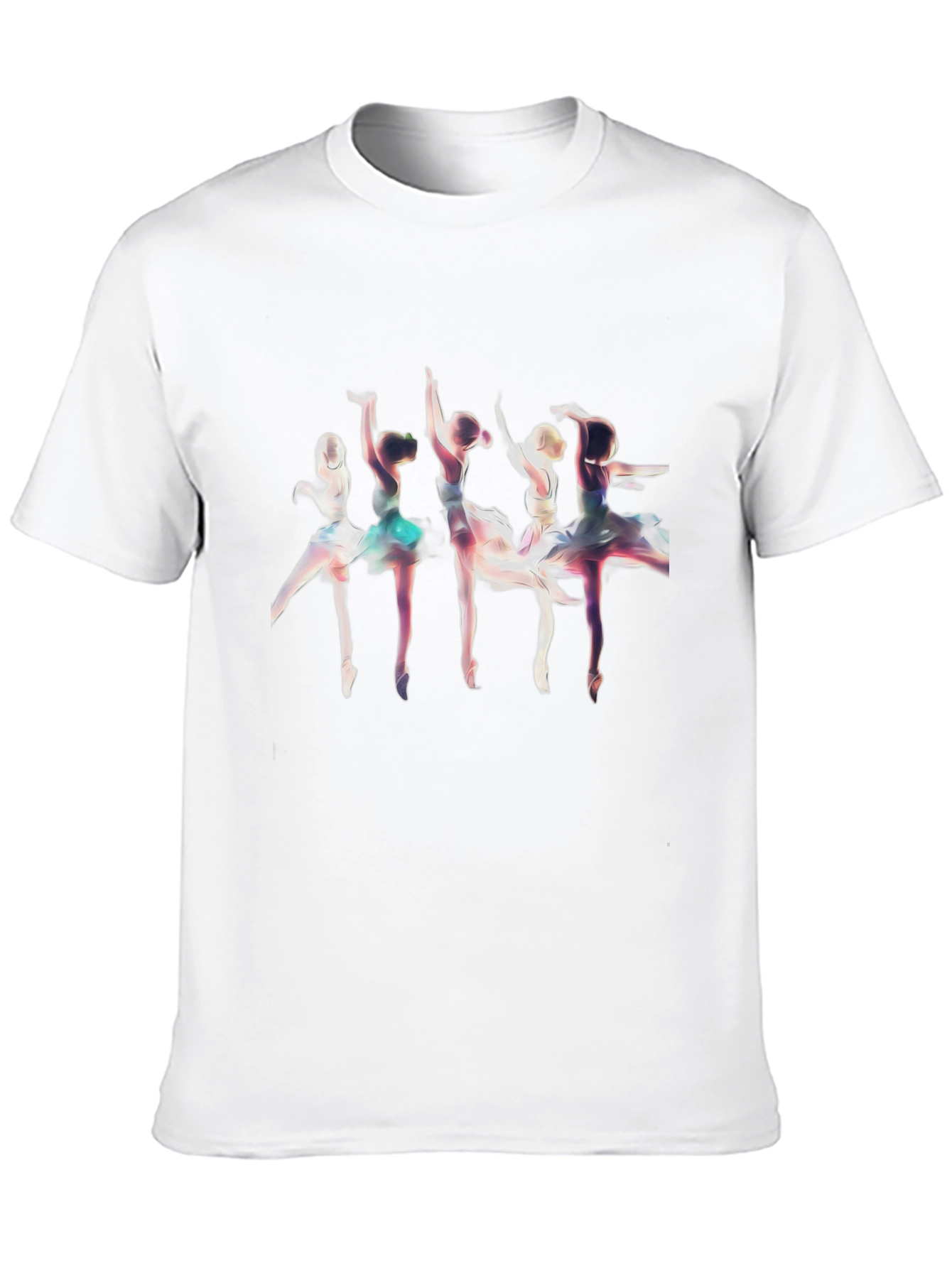Ballerina Graphic T-Shirt - Black Cotton Tee