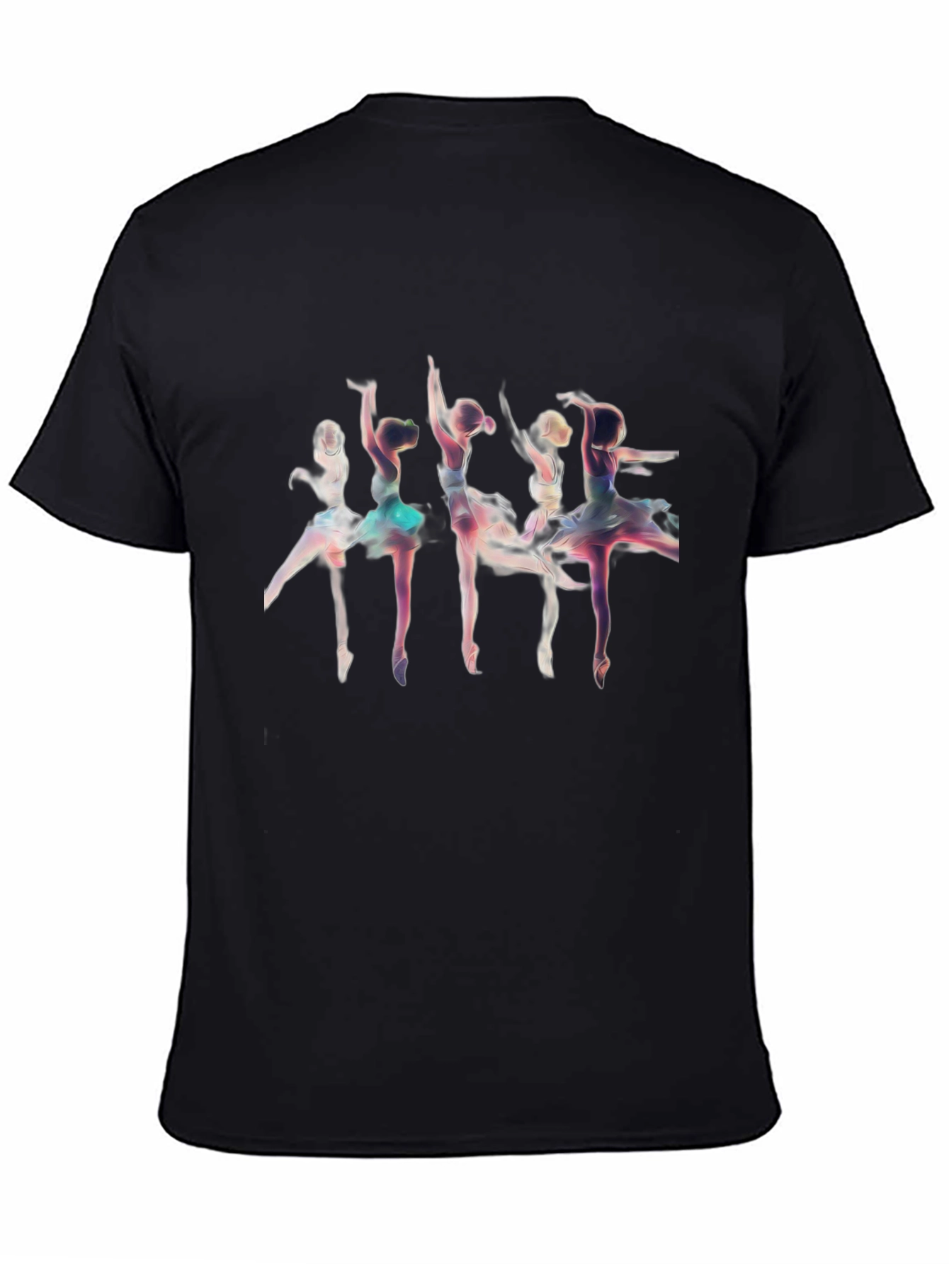 Ballerina Graphic T-Shirt - Black Cotton Tee
