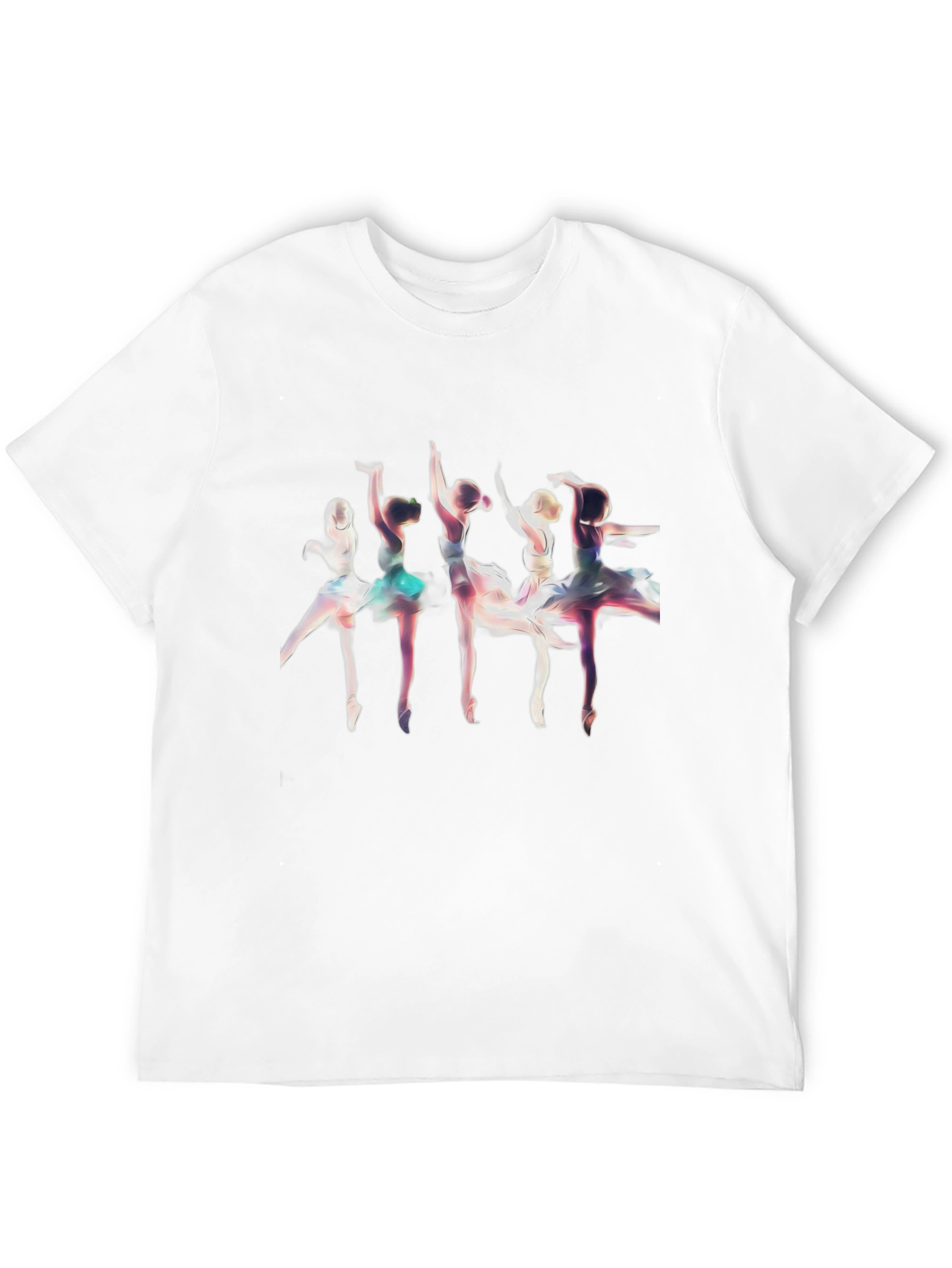 Ballerina Graphic T-Shirt - Black Cotton Tee