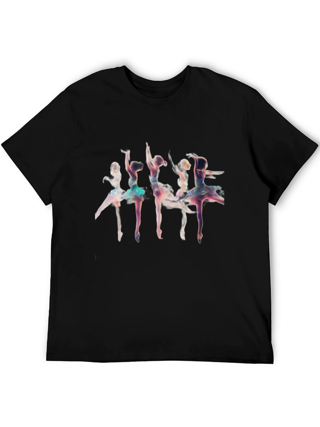 Ballerina Graphic T-Shirt - Black Cotton Tee
