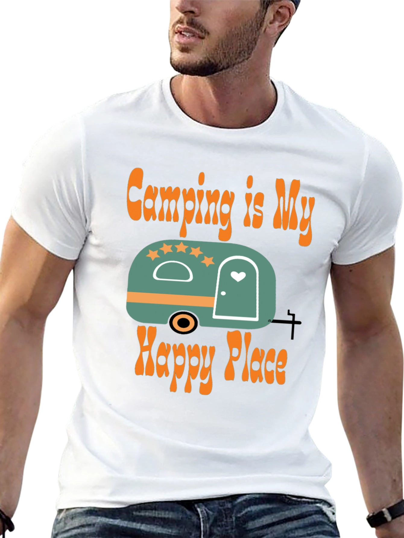 Camping Is My Happy Place Graphic Tee