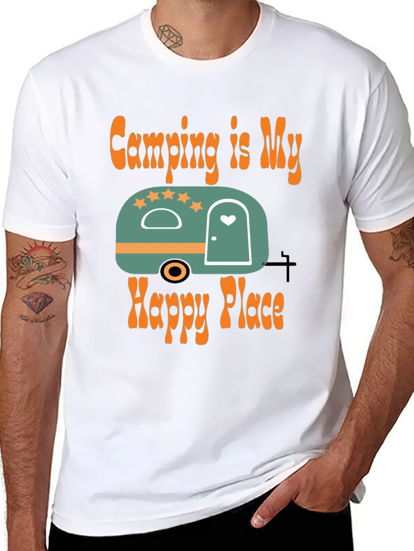 Camping Is My Happy Place Graphic Tee