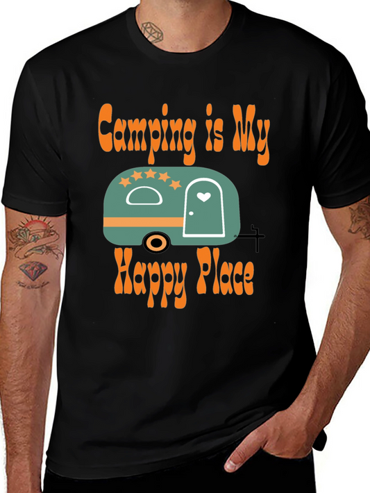 Camping Is My Happy Place Graphic Tee