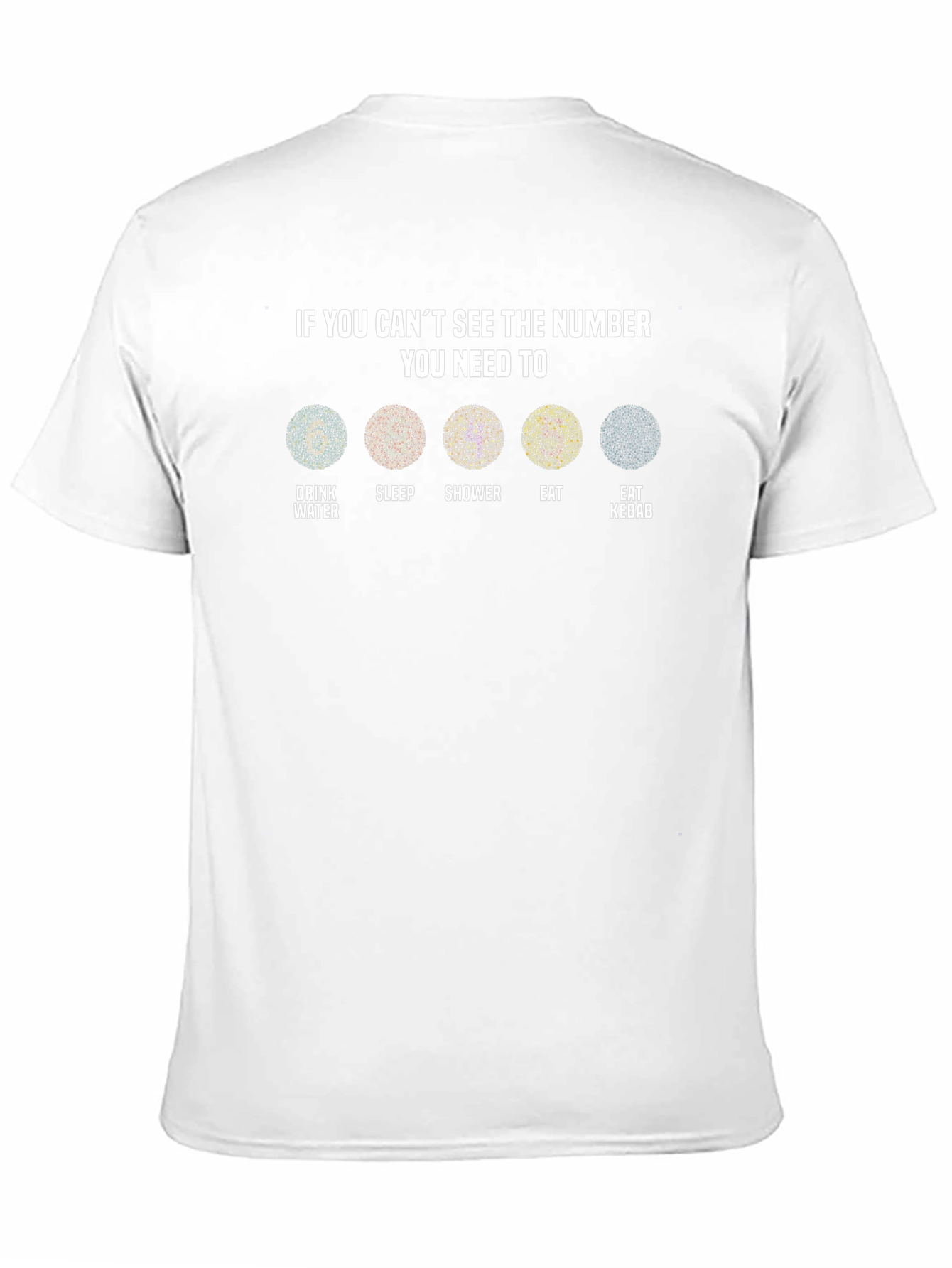Humorous Cant See The Number T-Shirt