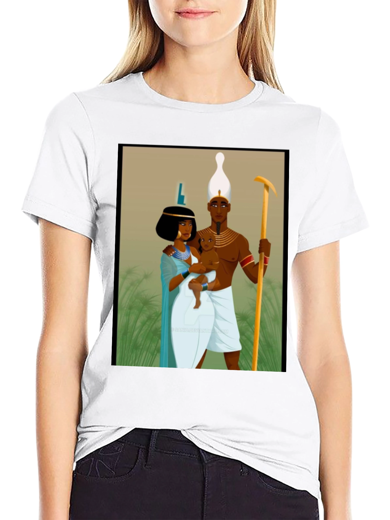 Egyptian Pharaoh Family Graphic T-Shirt