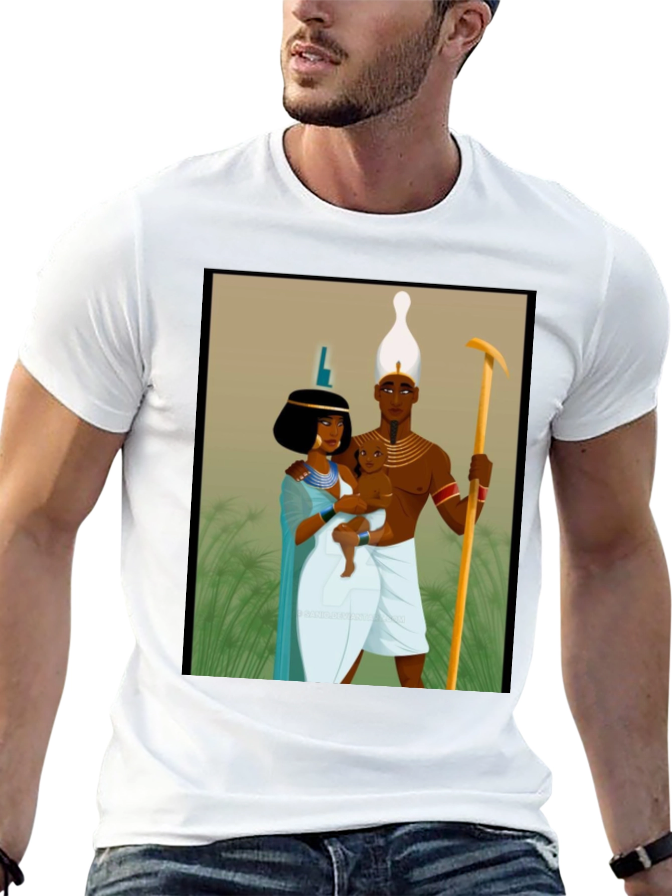 Egyptian Pharaoh Family Graphic T-Shirt