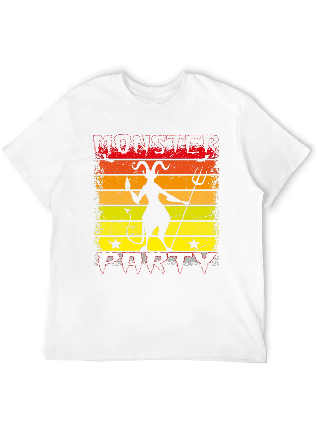 Monster Party Graphic Tee - Devil Silhouette