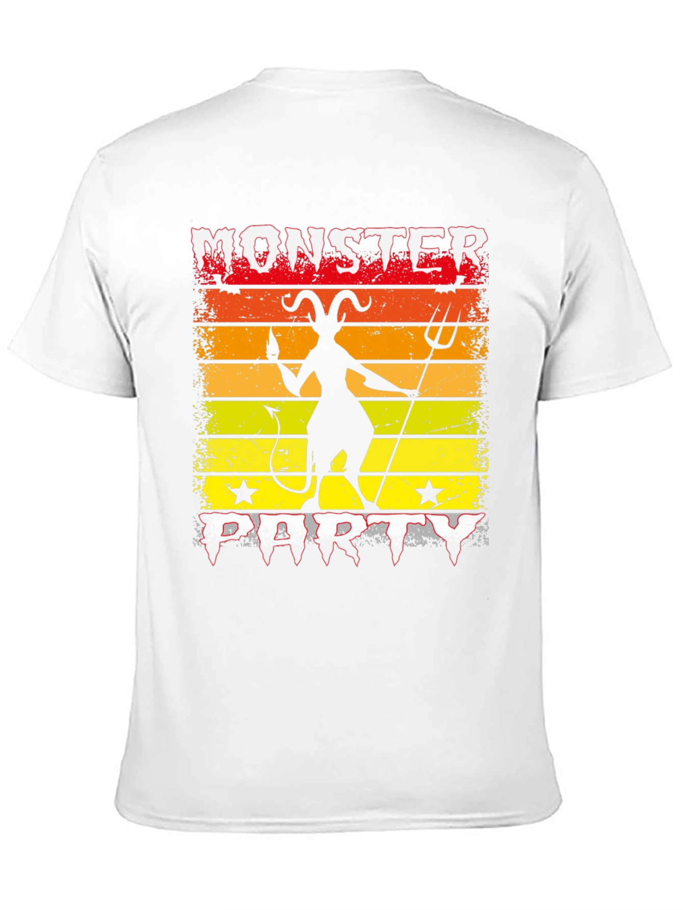 Monster Party Graphic Tee - Devil Silhouette