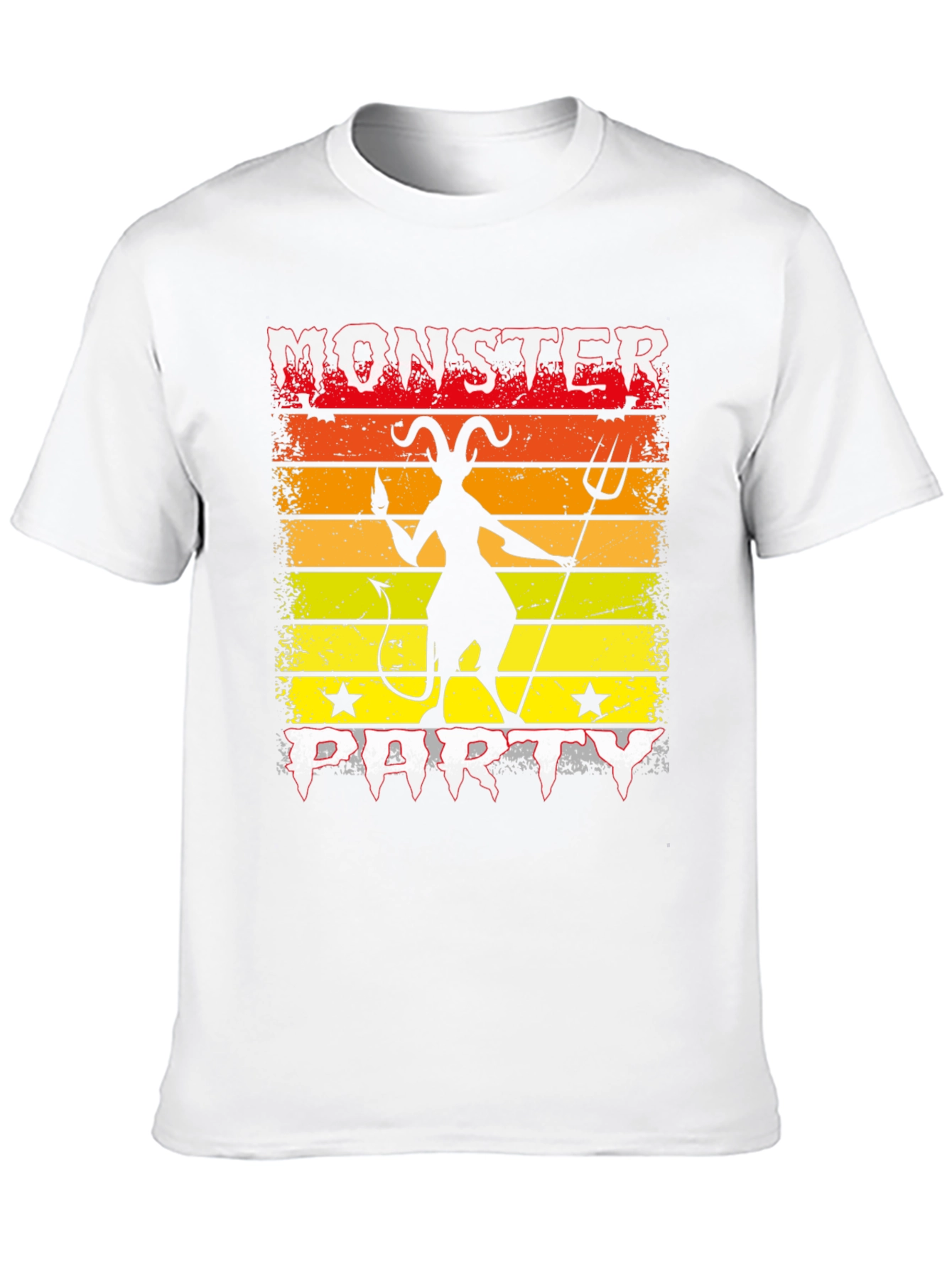 Monster Party Graphic Tee - Devil Silhouette