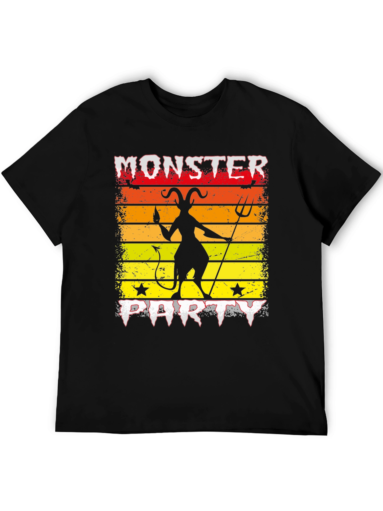 Monster Party Graphic Tee - Devil Silhouette