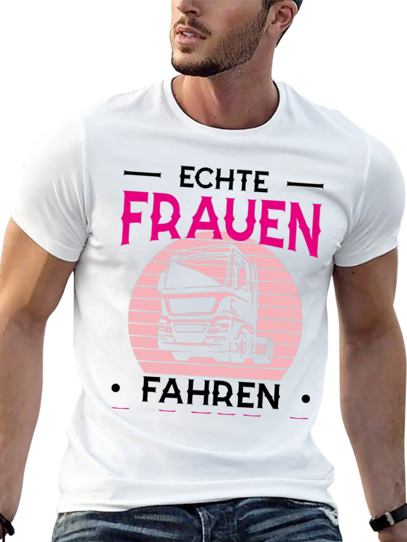 Echte Frauen Fahren Truck T-Shirt