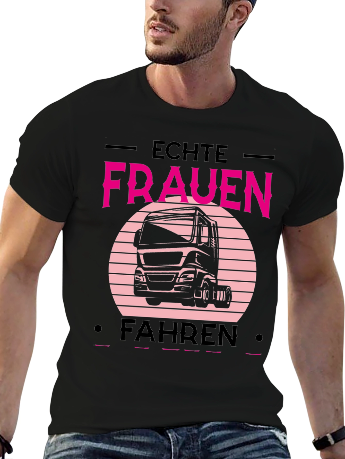 Echte Frauen Fahren Truck T-Shirt