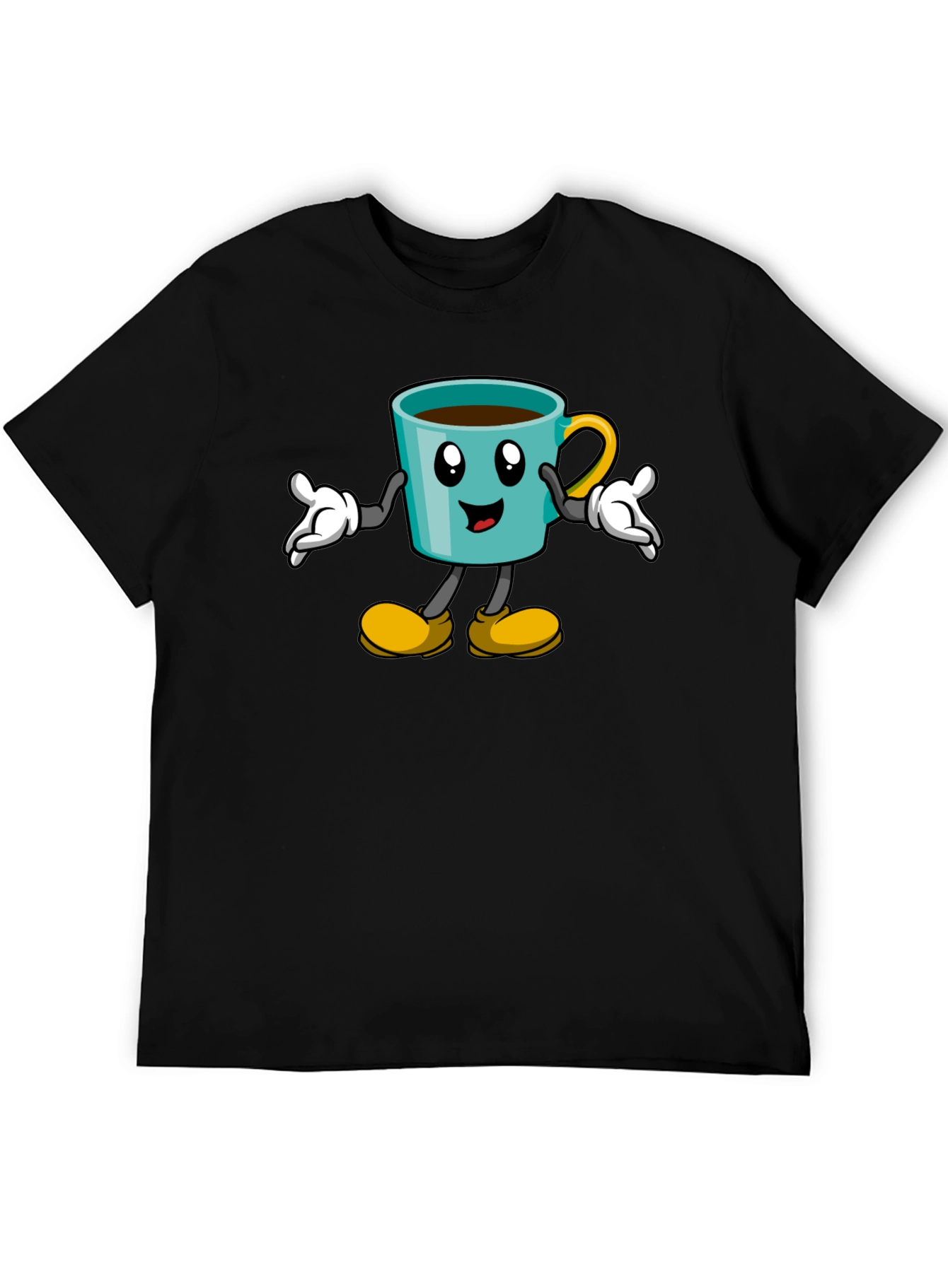 Cartoon Coffee Cup T-Shirt