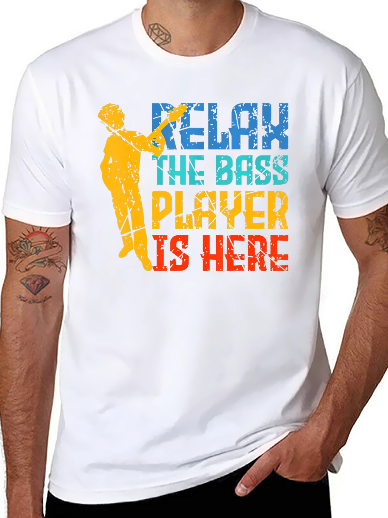 Relax The Bass Player Is Here Graphic T-Shirt