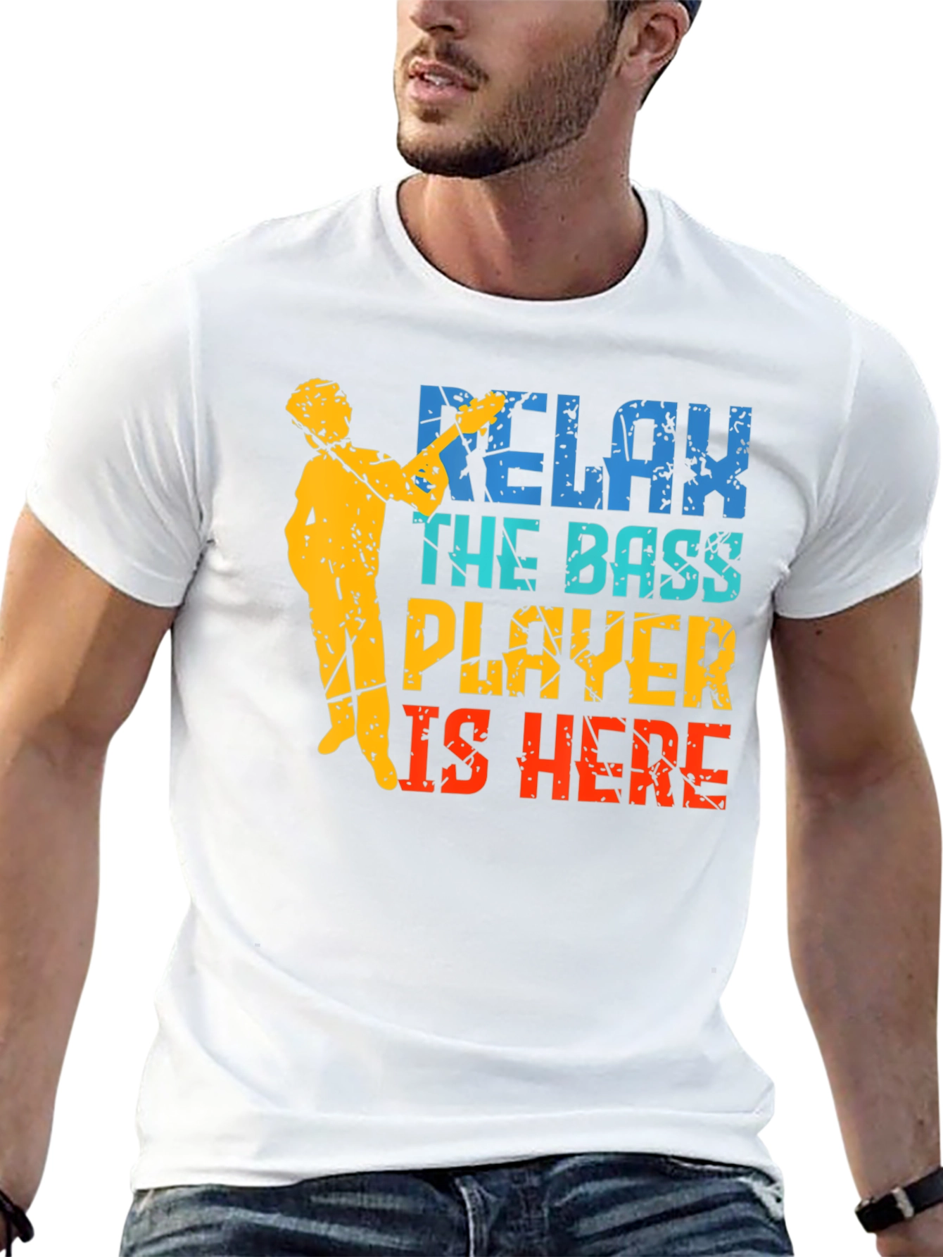 Relax The Bass Player Is Here Graphic T-Shirt