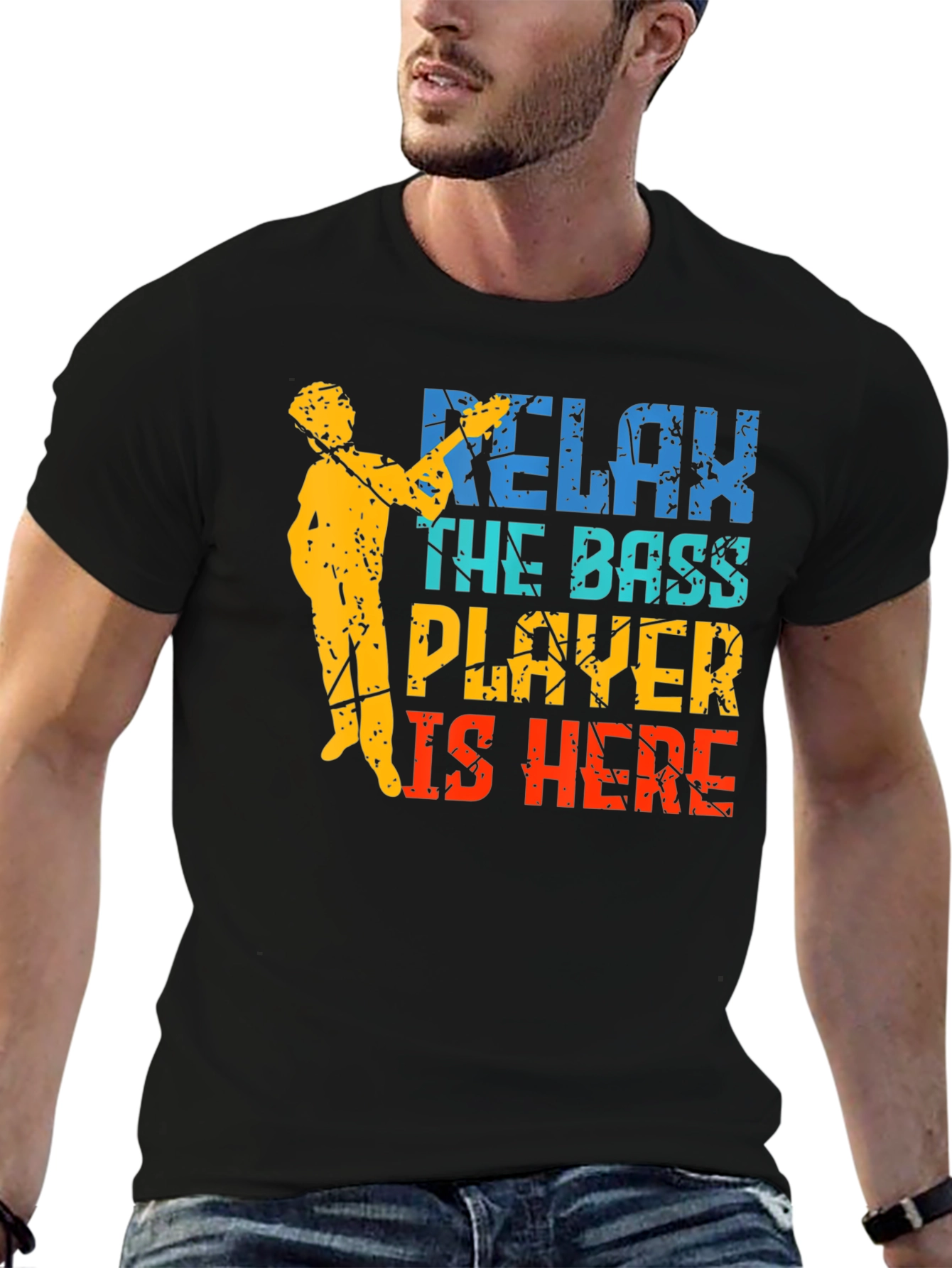Relax The Bass Player Is Here Graphic T-Shirt