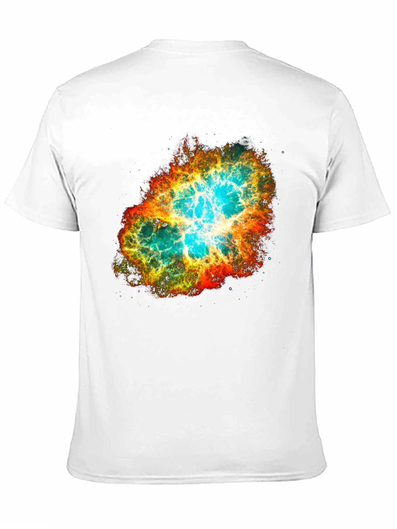 Nebula Galaxy Print Black T-Shirt