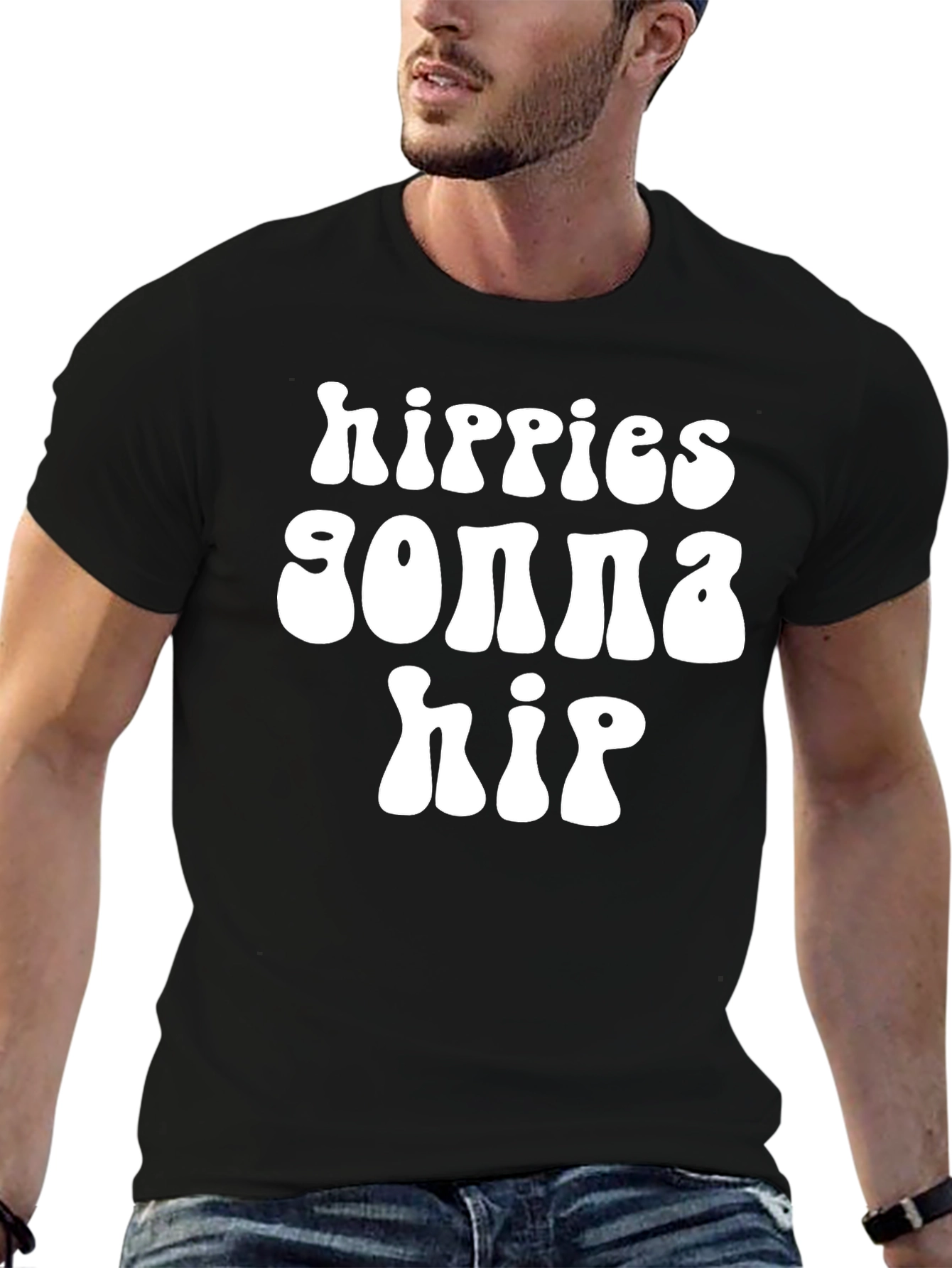 Hippies Gonna Hip Graphic T-Shirt