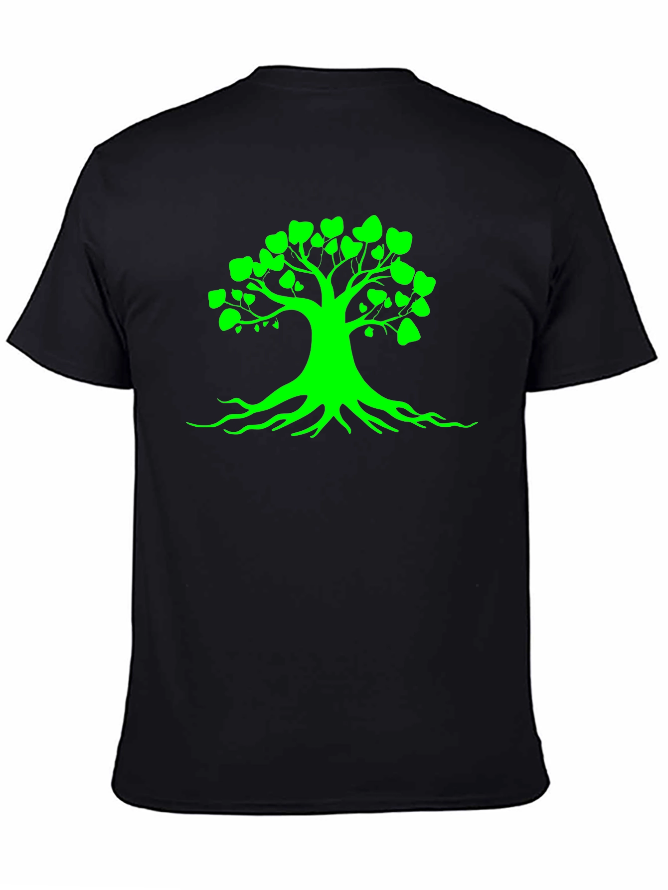 Green Tree of Life Black Tee