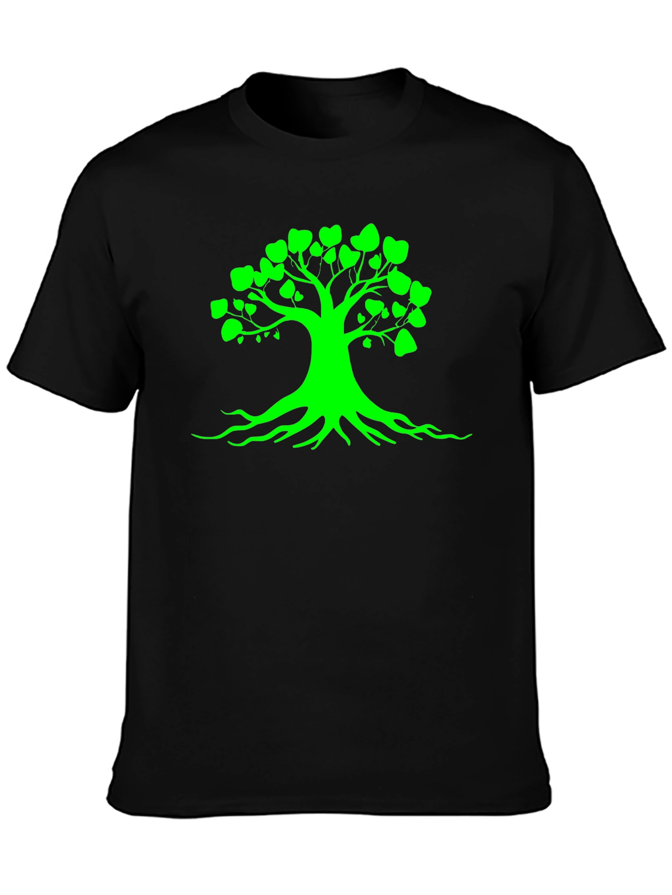 Green Tree of Life Black Tee