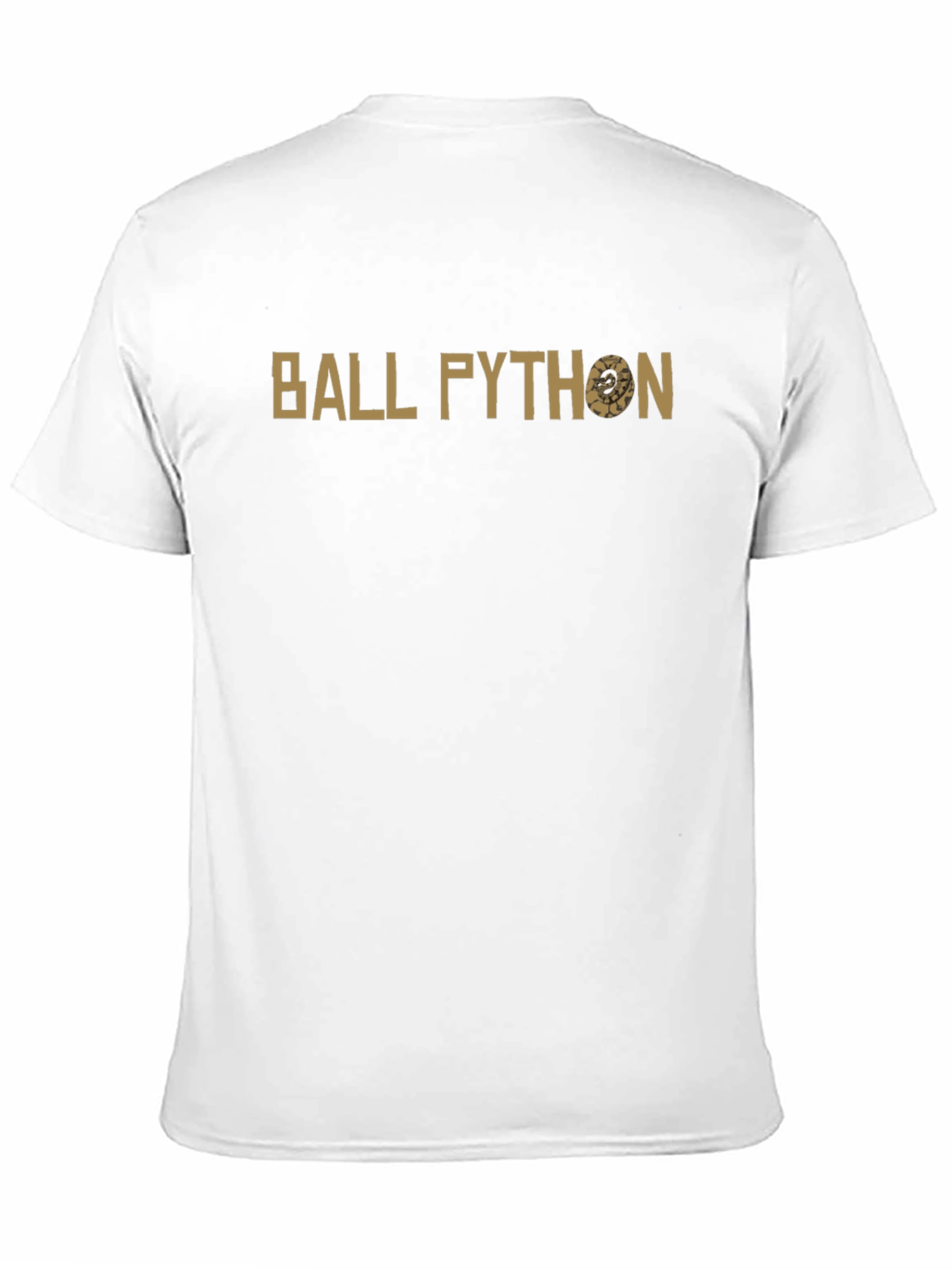 Ball Python Graphic Tee - Black Cotton T-Shirt